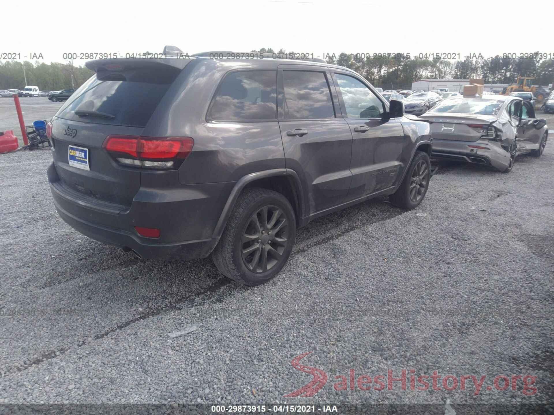 1C4RJFBGXGC480722 2016 JEEP GRAND CHEROKEE