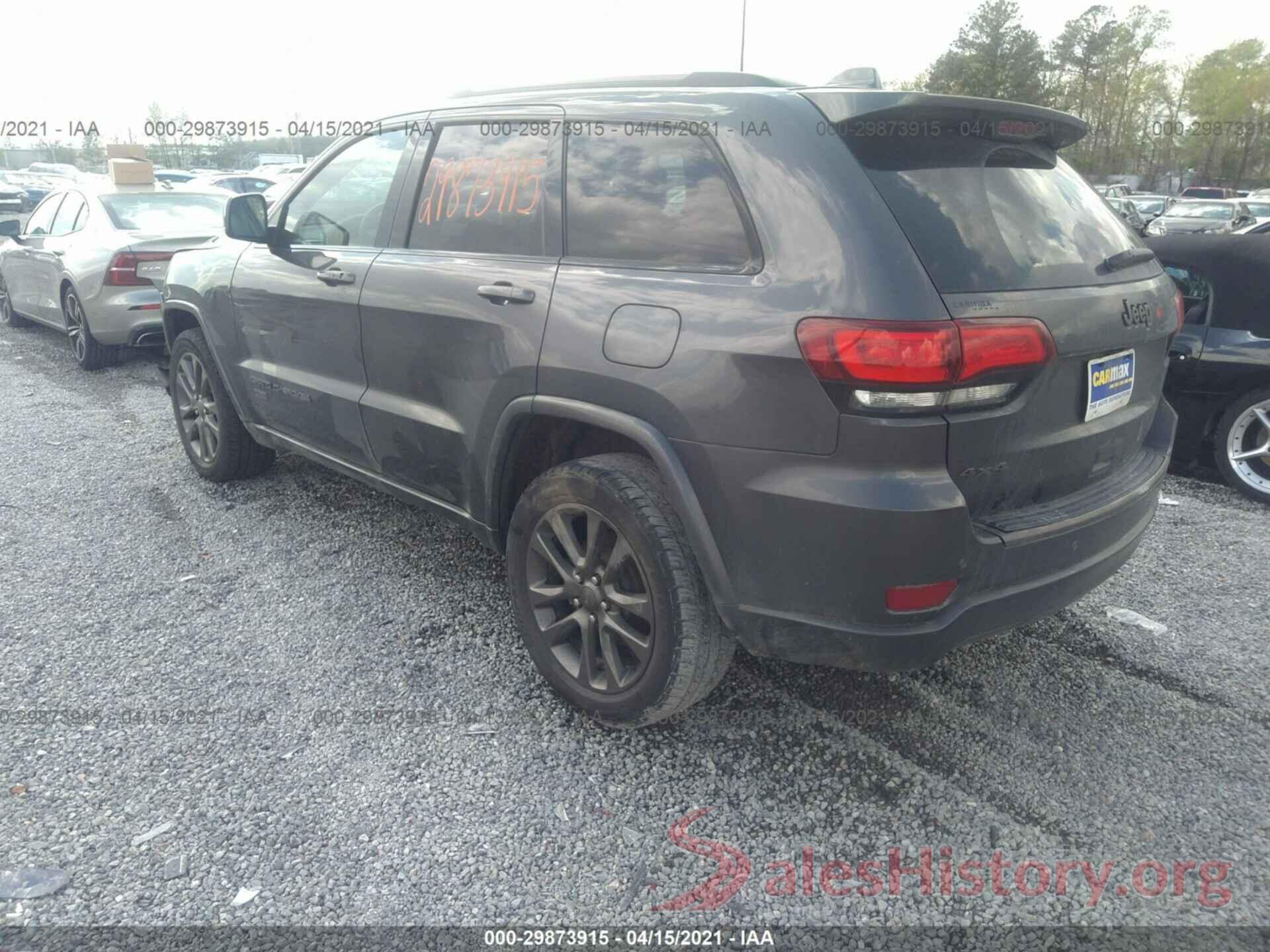 1C4RJFBGXGC480722 2016 JEEP GRAND CHEROKEE