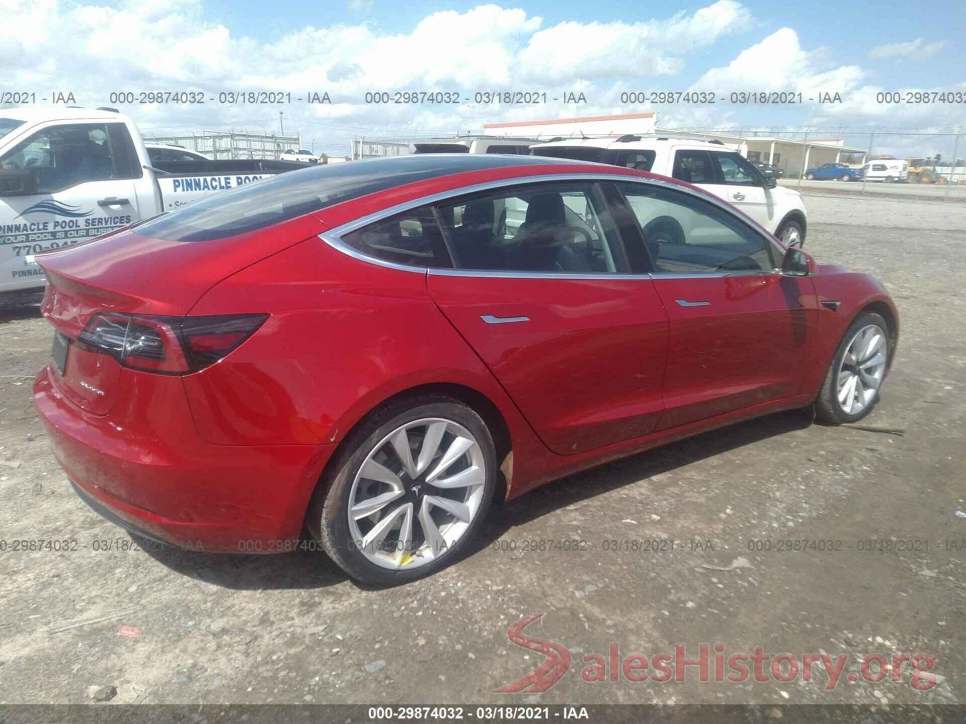 5YJ3E1EB1KF150489 2019 TESLA MODEL 3