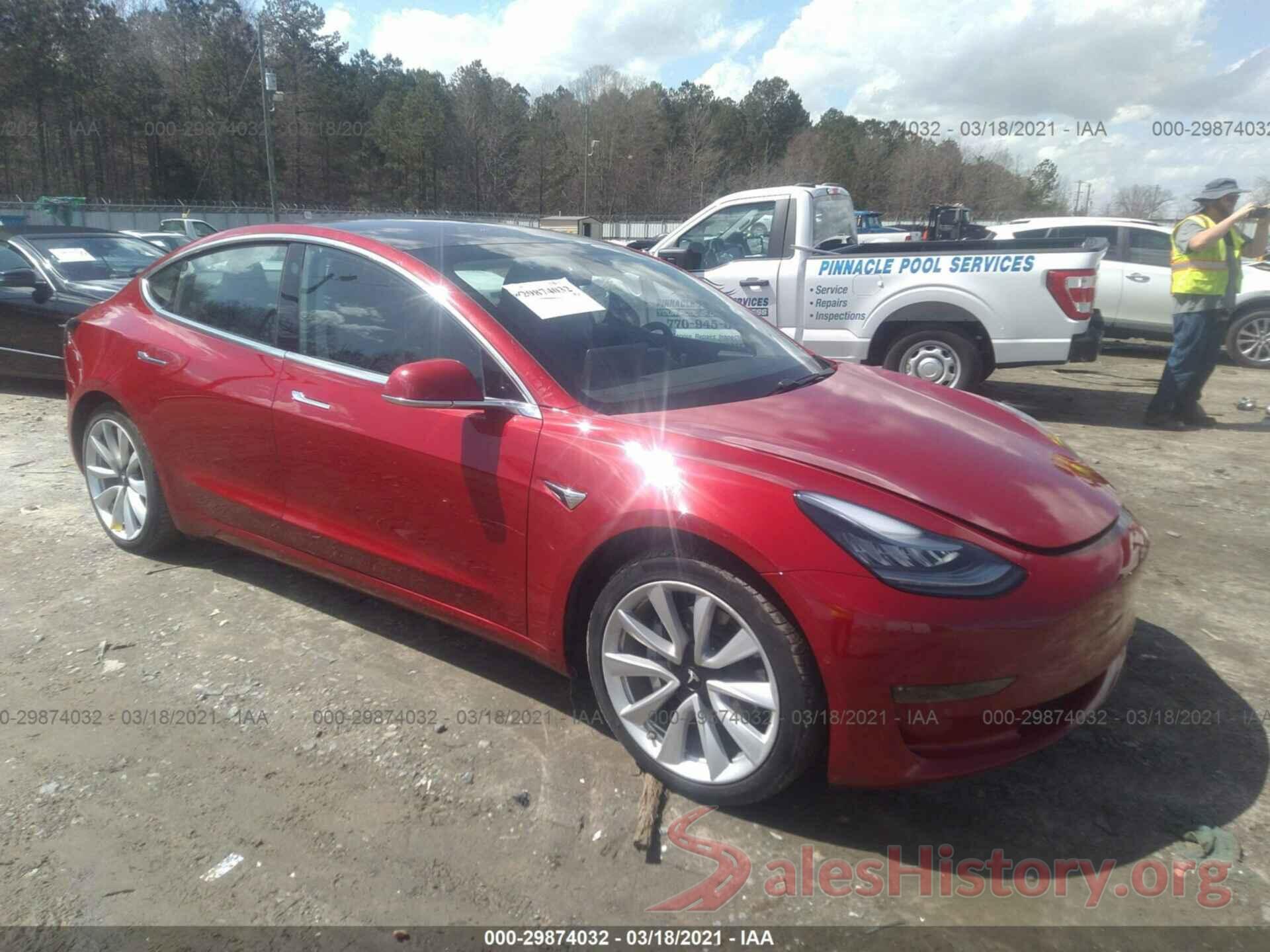 5YJ3E1EB1KF150489 2019 TESLA MODEL 3