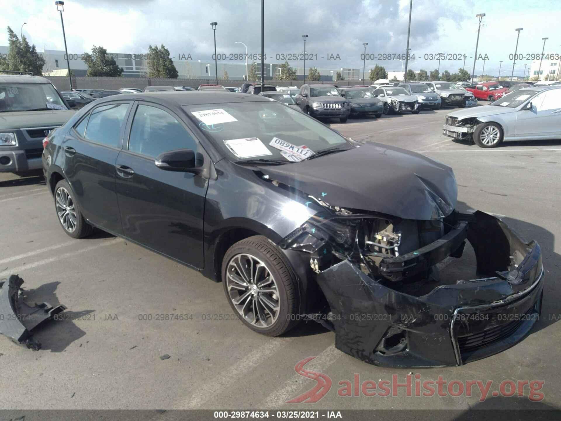 5YFBURHE5GP530207 2016 TOYOTA COROLLA