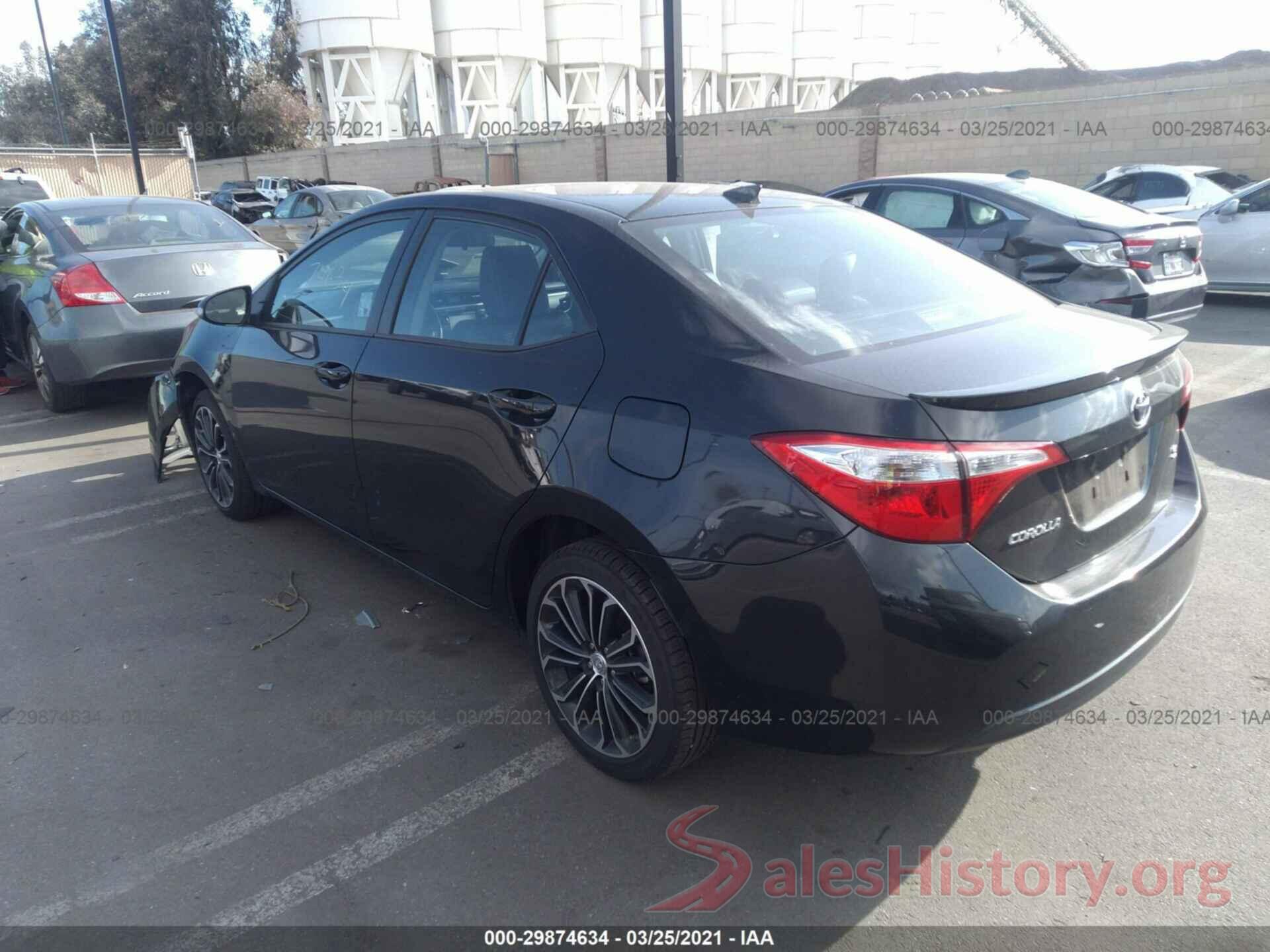 5YFBURHE5GP530207 2016 TOYOTA COROLLA