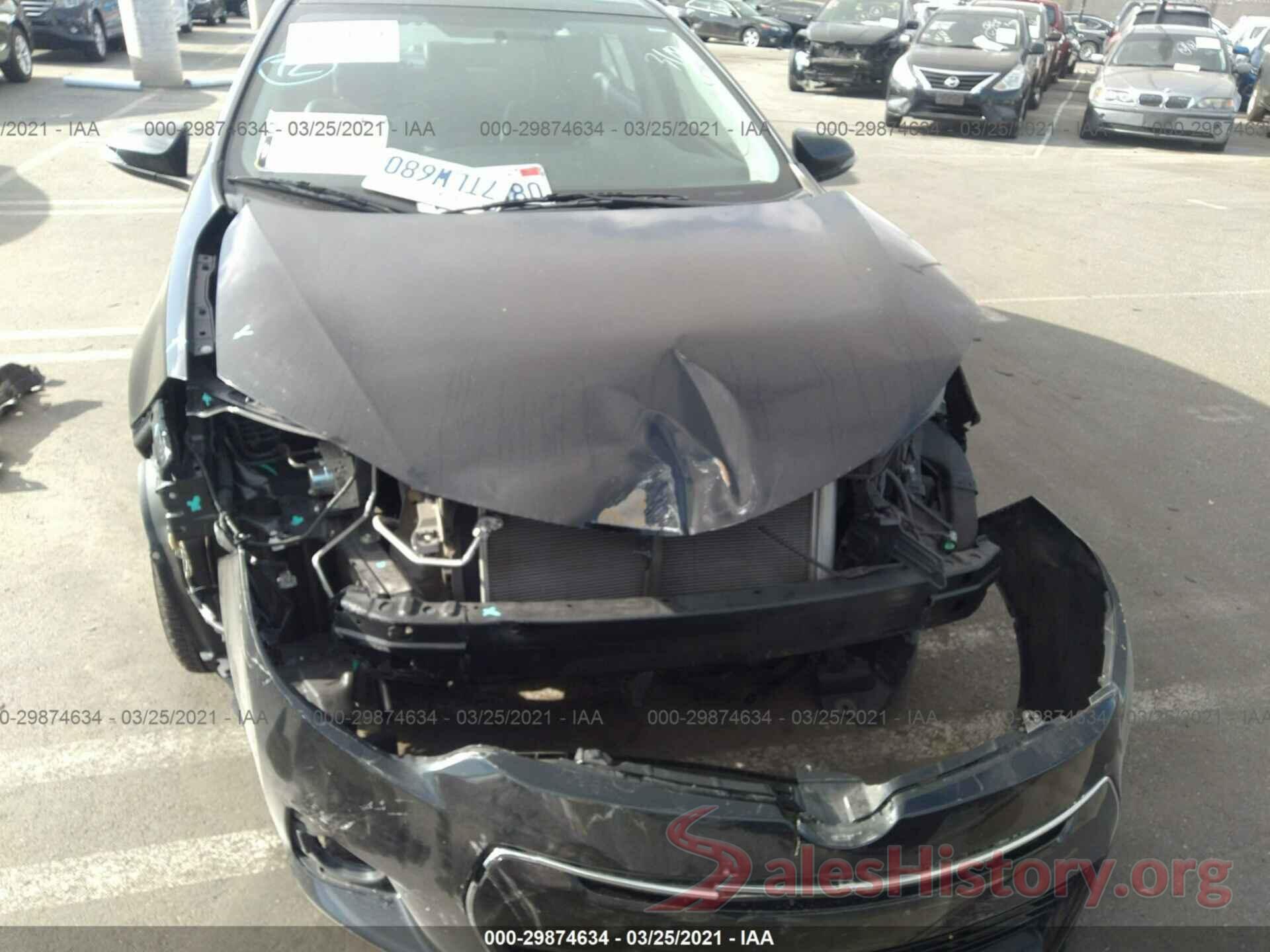 5YFBURHE5GP530207 2016 TOYOTA COROLLA