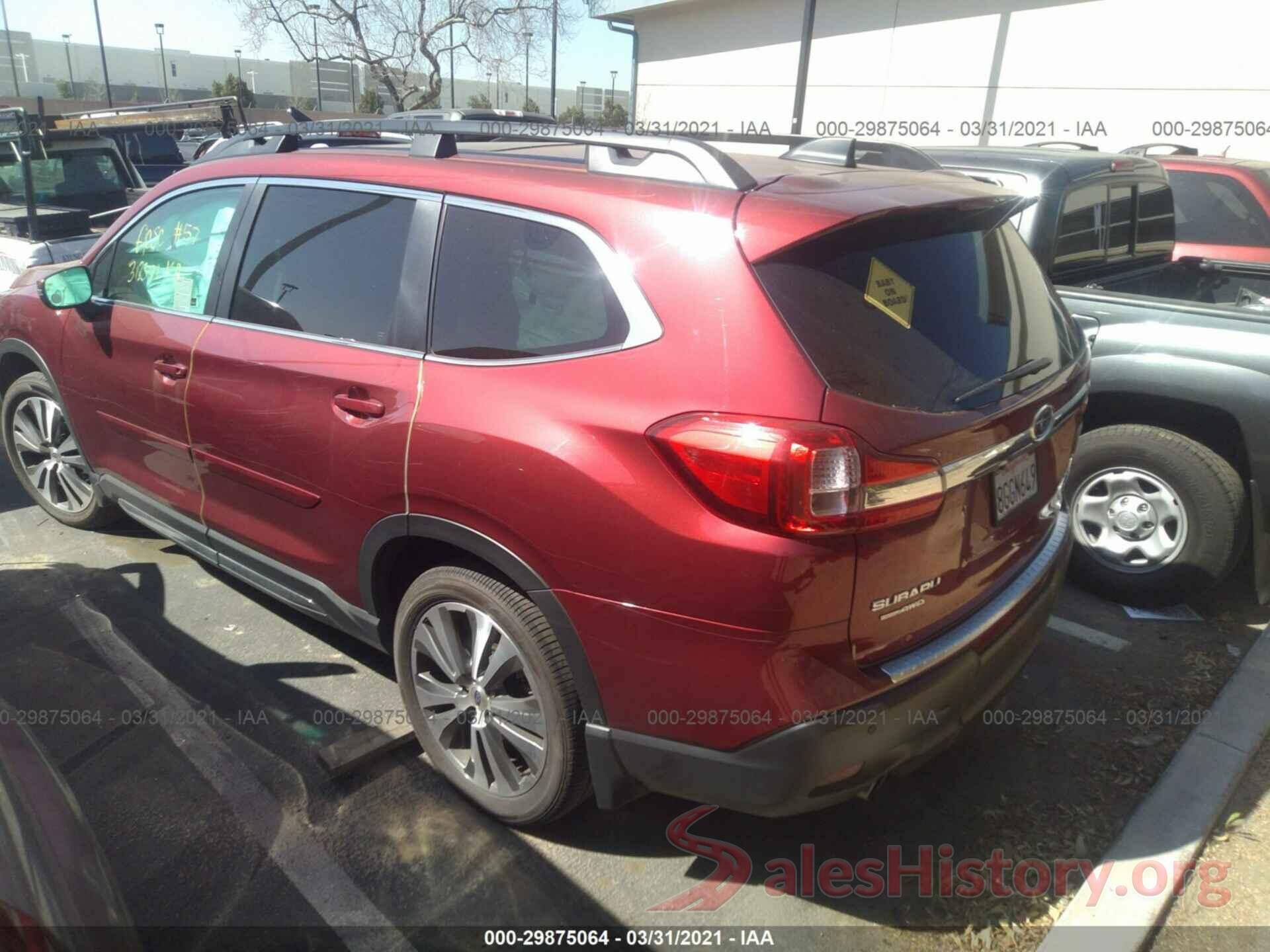 4S4WMAPD9K3416445 2019 SUBARU ASCENT