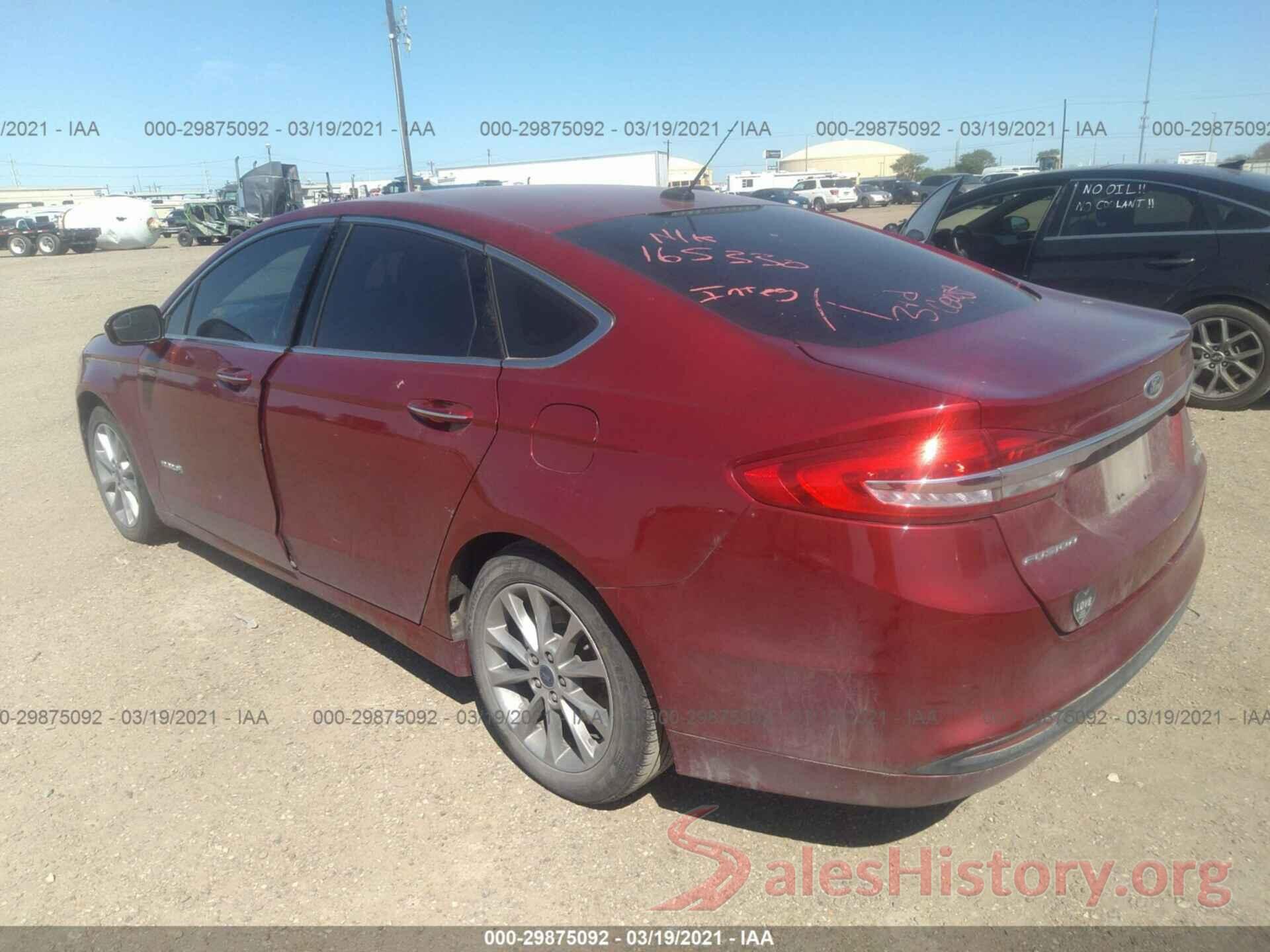 3FA6P0LU2HR165330 2017 FORD FUSION