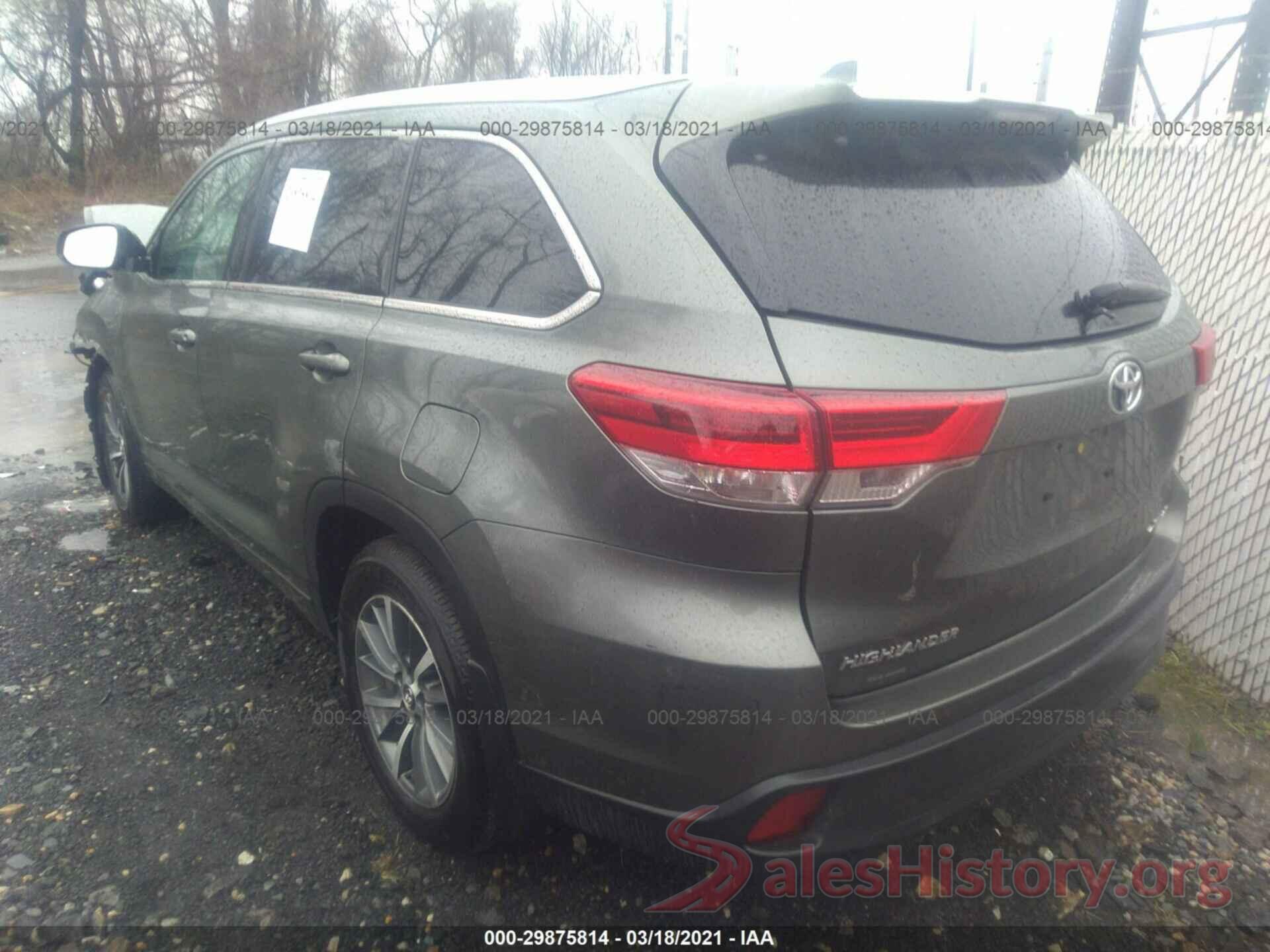 5TDJZRFH3HS390287 2017 TOYOTA HIGHLANDER