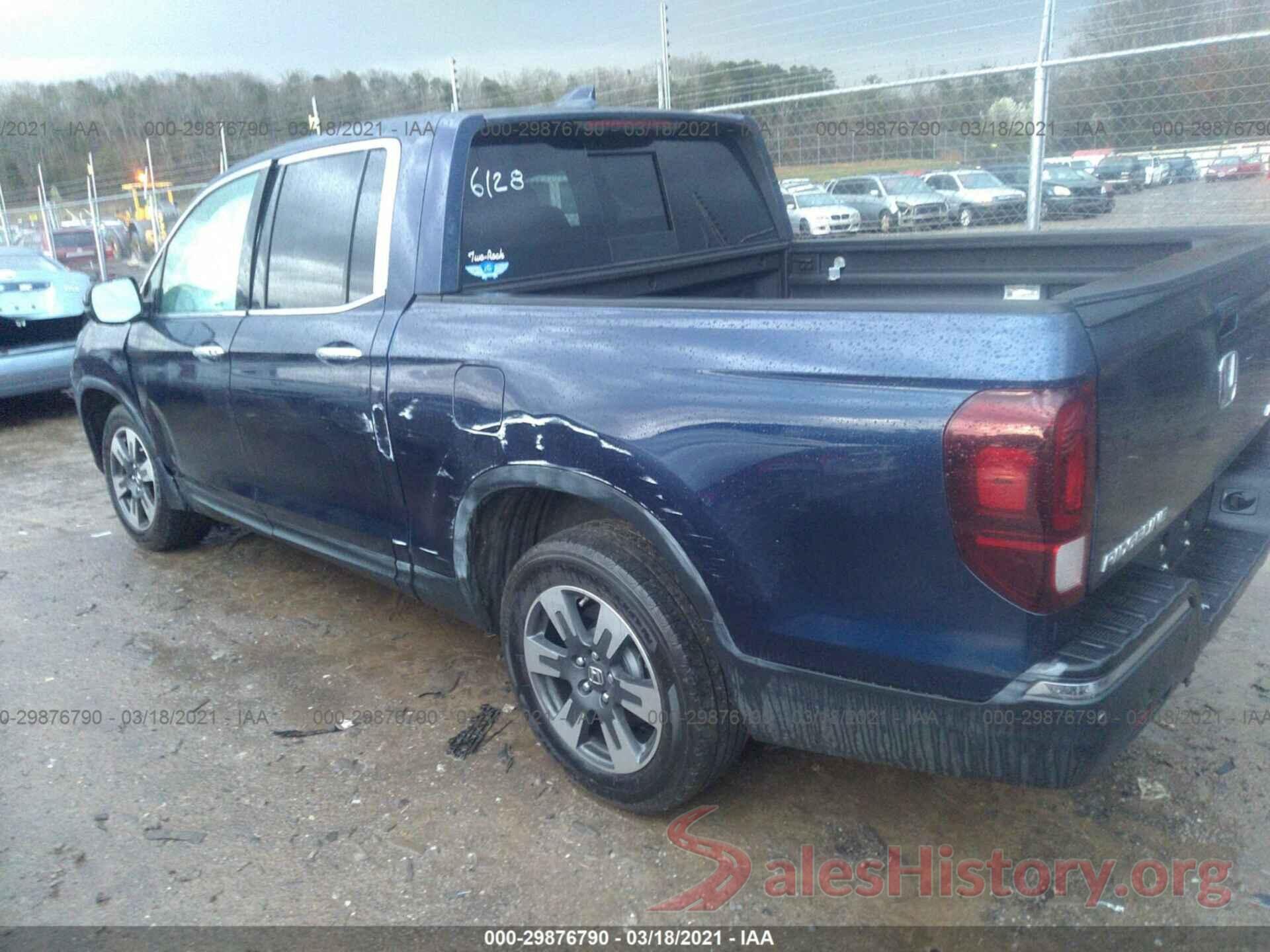 5FPYK3F71KB006128 2019 HONDA RIDGELINE