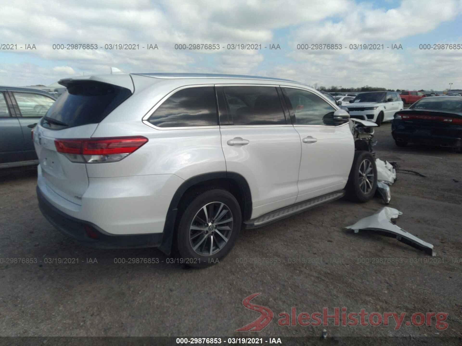 5TDKZRFH1JS537801 2018 TOYOTA HIGHLANDER