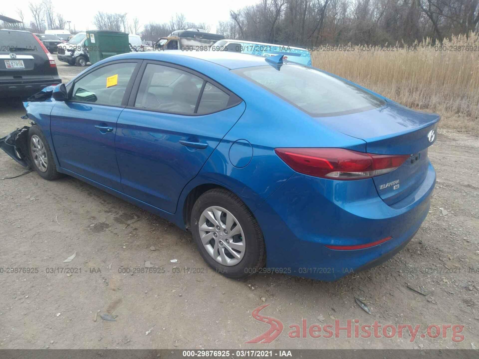 5NPD74LF6JH398596 2018 HYUNDAI ELANTRA