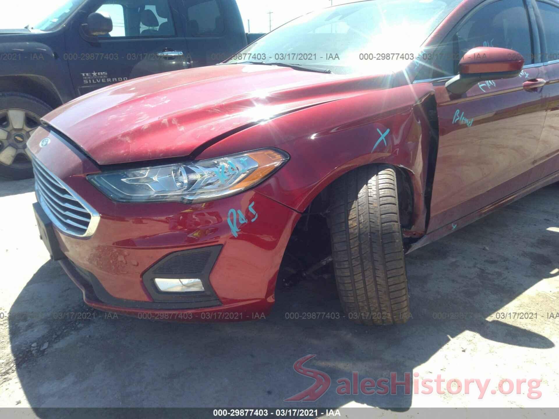 3FA6P0HD0KR170381 2019 FORD FUSION