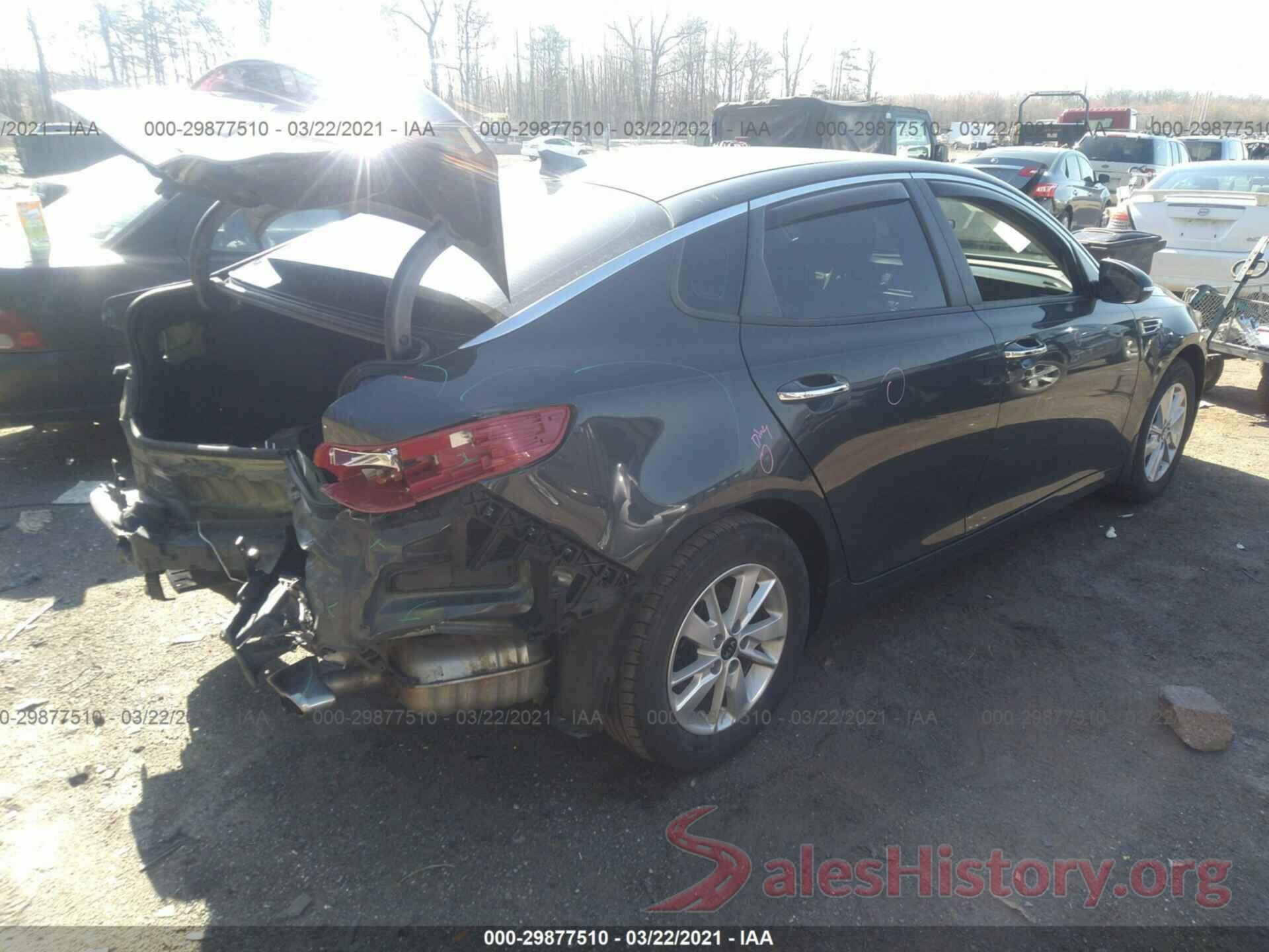 KNAGT4L35G5073474 2016 KIA OPTIMA