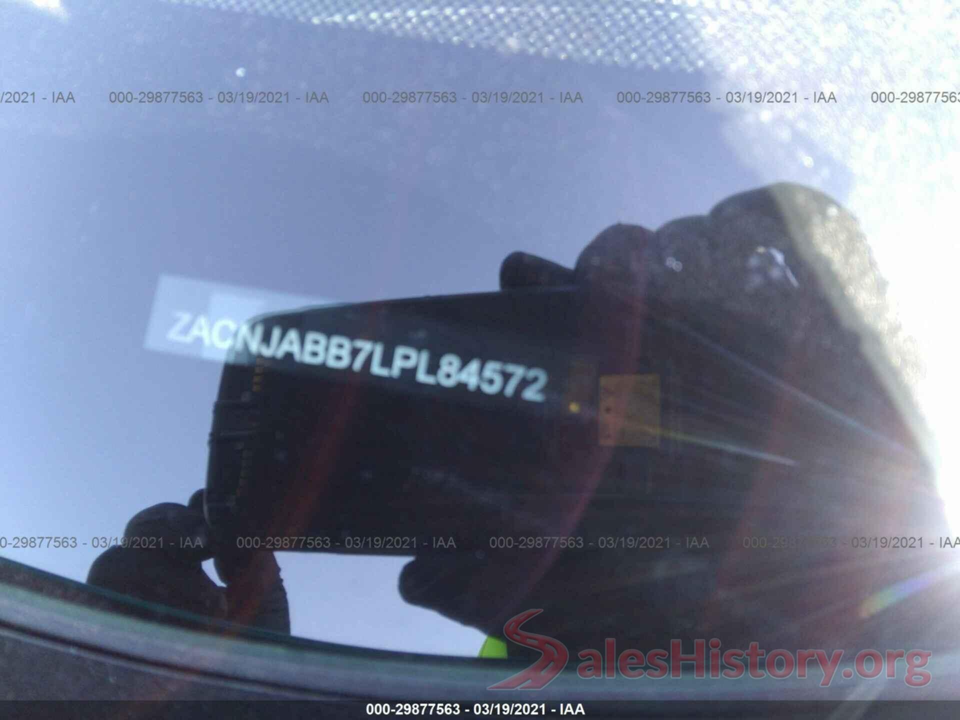 ZACNJABB7LPL84572 2020 JEEP RENEGADE