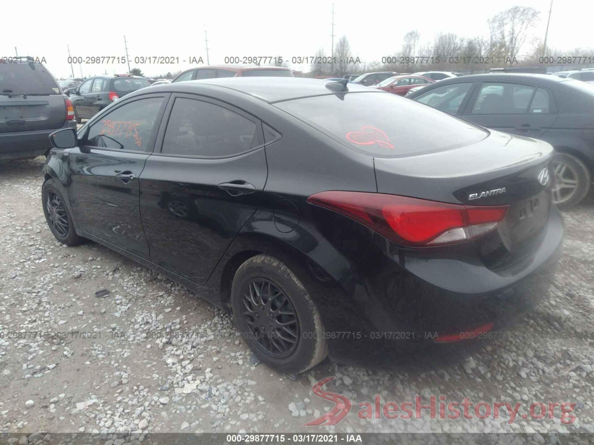 KMHDH4AE4GU573798 2016 HYUNDAI ELANTRA