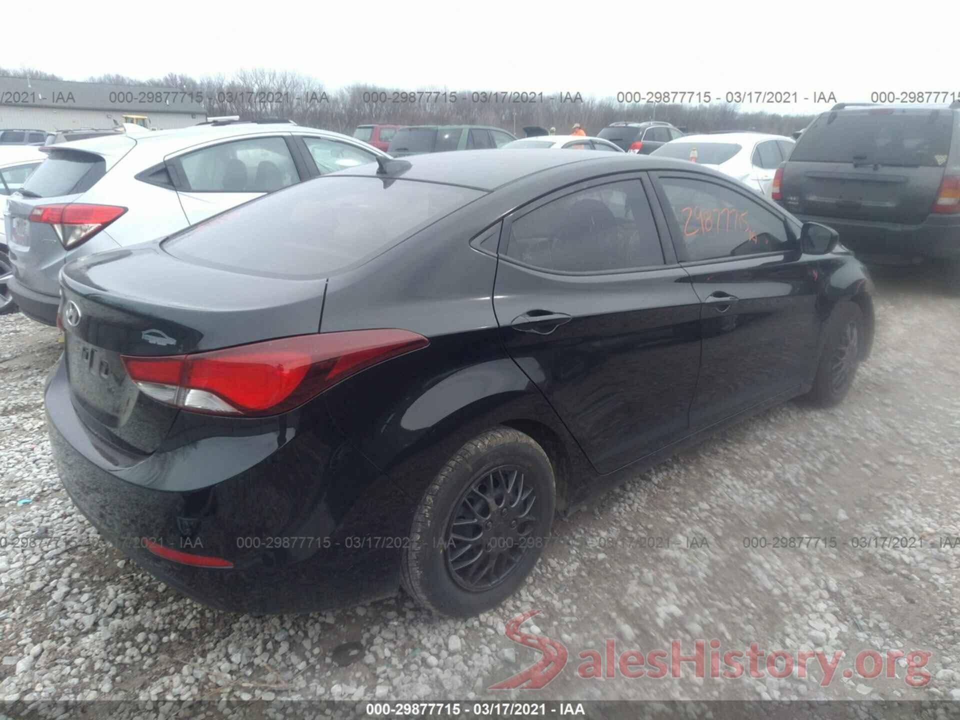 KMHDH4AE4GU573798 2016 HYUNDAI ELANTRA