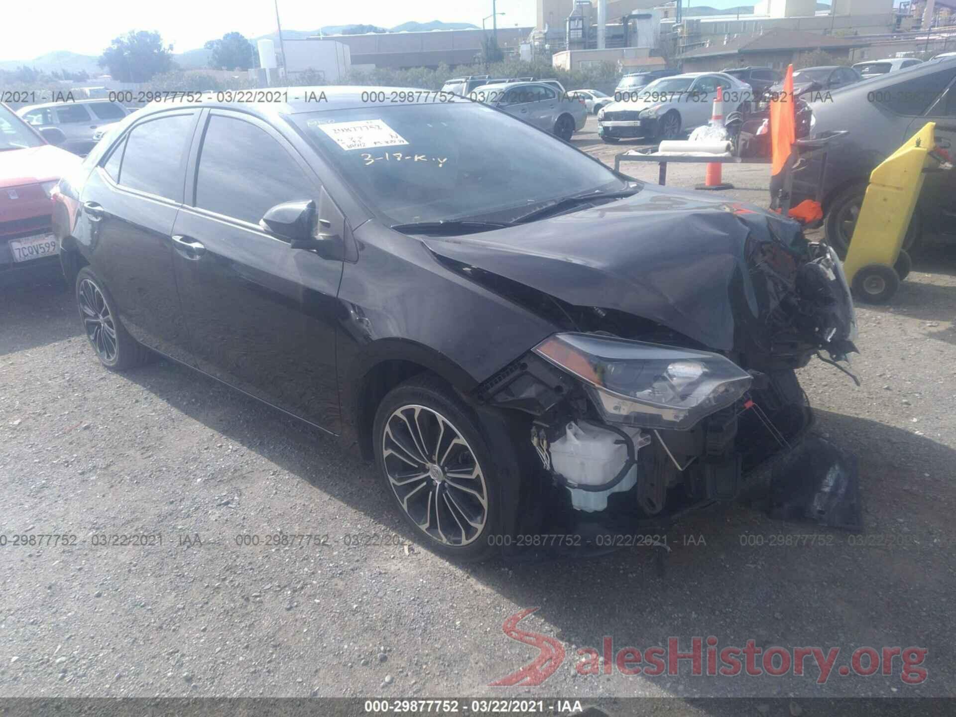 5YFBURHE7GP418962 2016 TOYOTA COROLLA