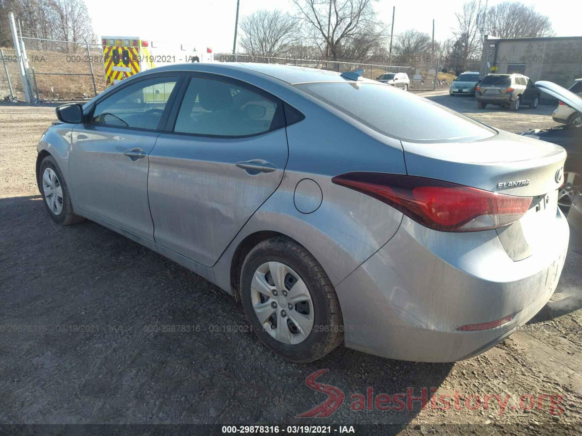 5NPDH4AE7GH731307 2016 HYUNDAI ELANTRA