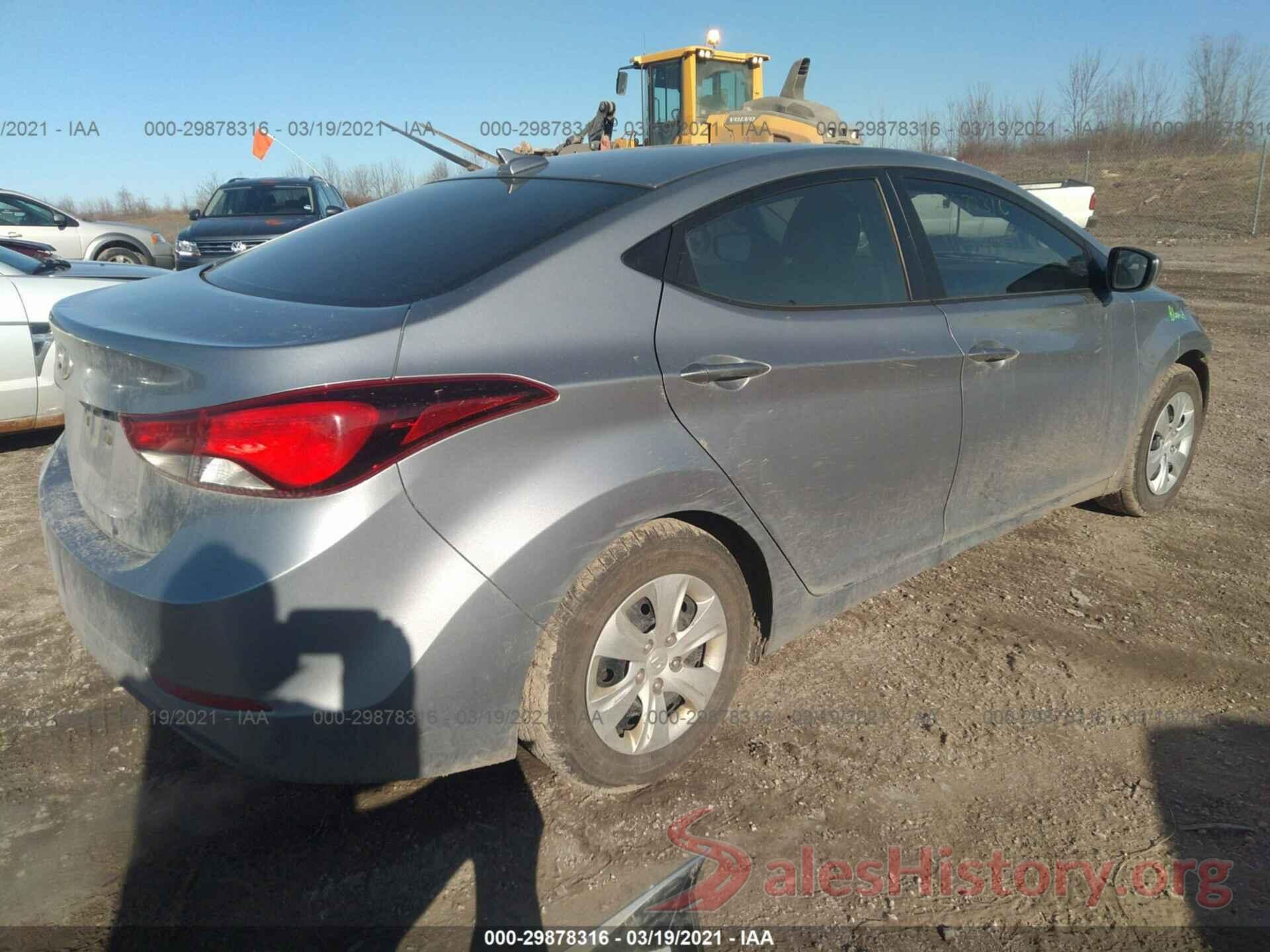 5NPDH4AE7GH731307 2016 HYUNDAI ELANTRA