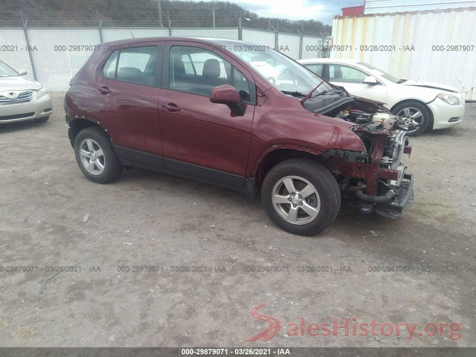 3GNCJNSB8GL245025 2016 CHEVROLET TRAX