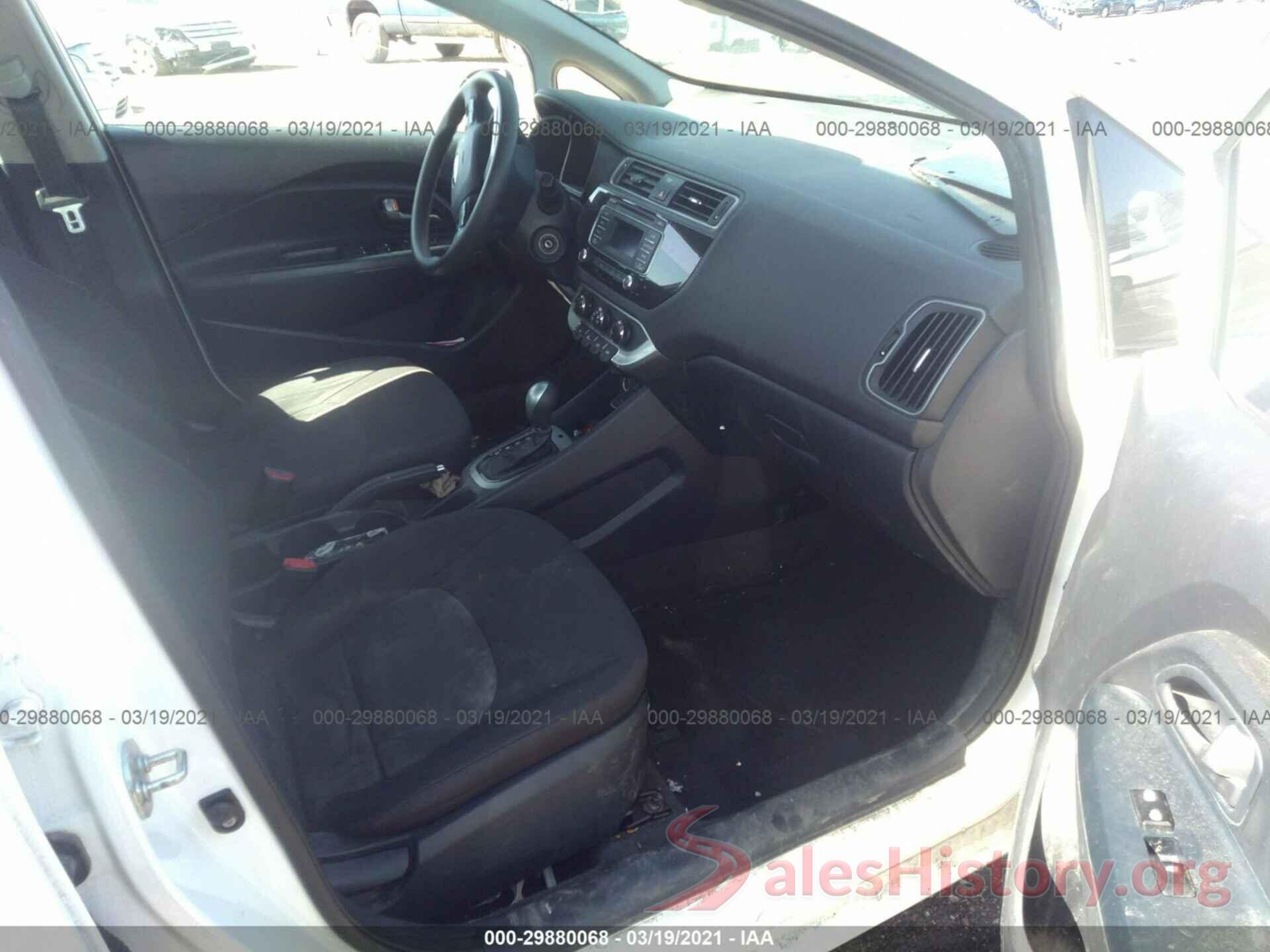 KNADM4A31G6549006 2016 KIA RIO