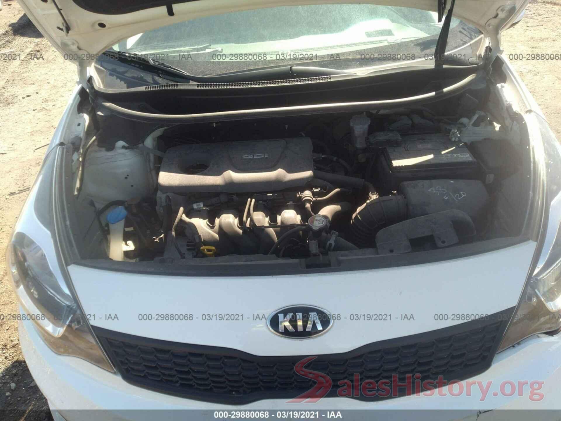 KNADM4A31G6549006 2016 KIA RIO