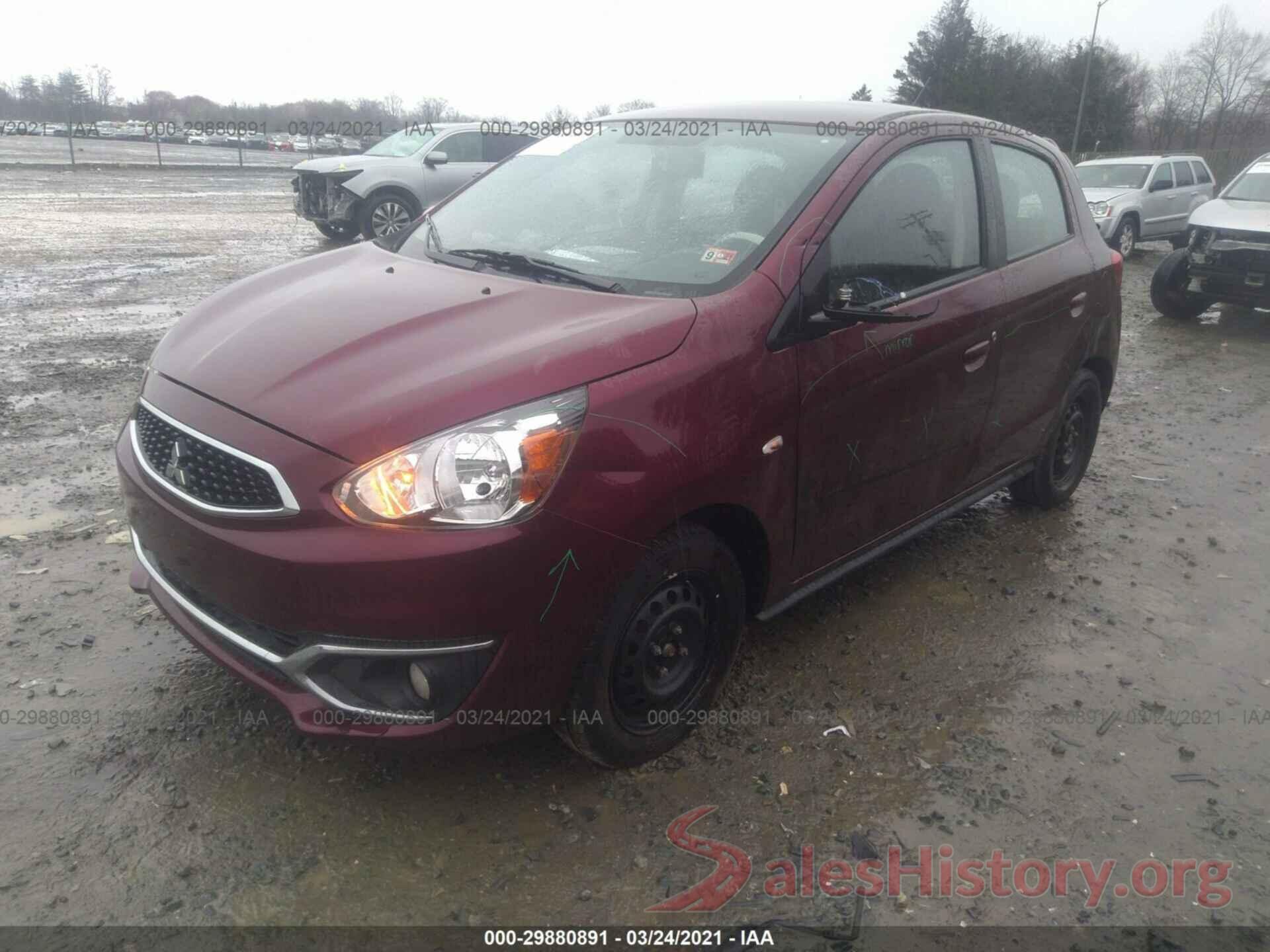 ML32A3HJ7KH009337 2019 MITSUBISHI MIRAGE