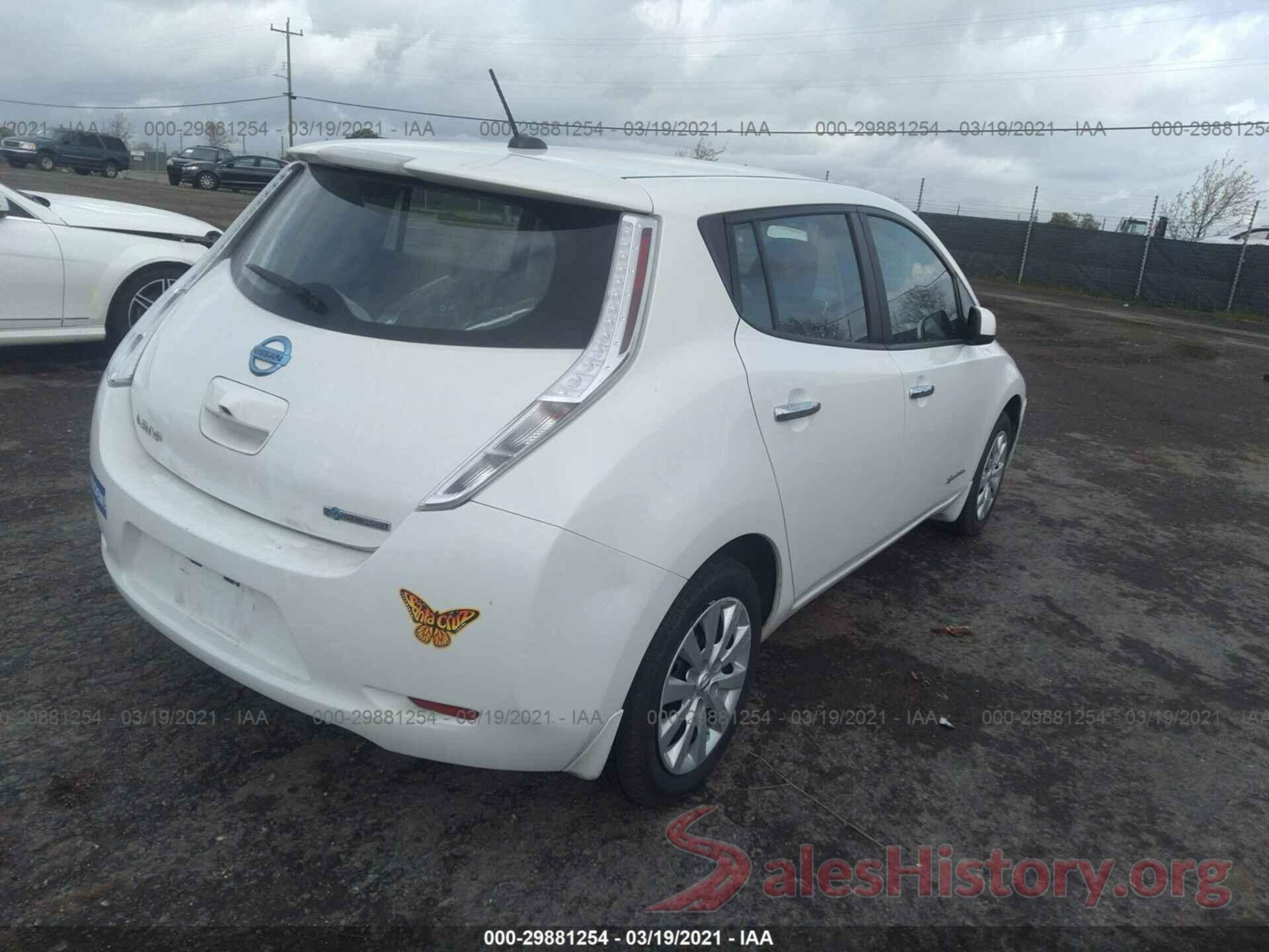 1N4AZ0CP6GC303625 2016 NISSAN LEAF