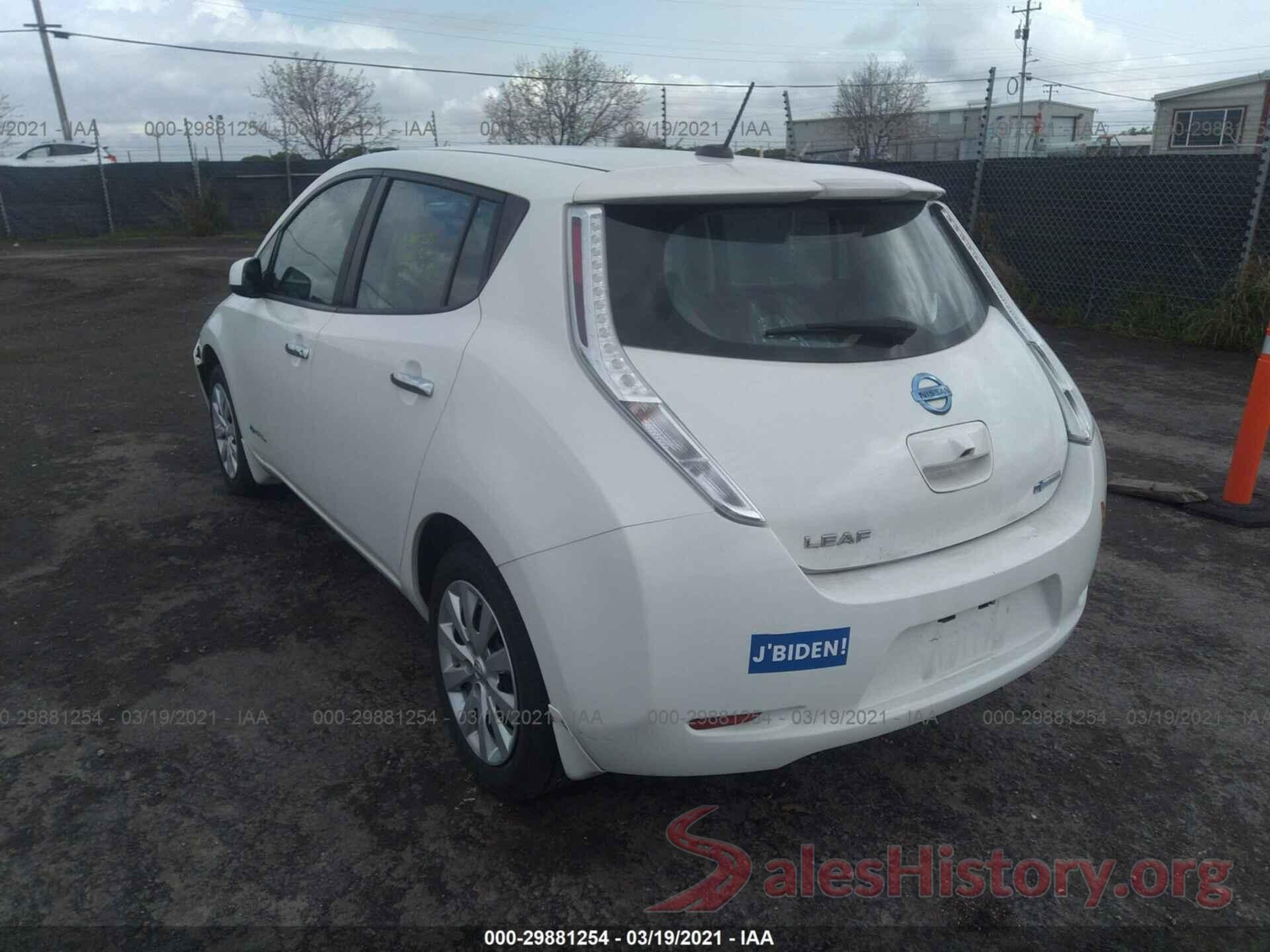 1N4AZ0CP6GC303625 2016 NISSAN LEAF