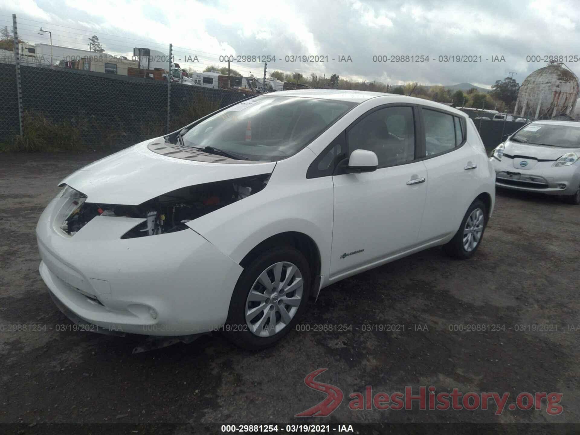 1N4AZ0CP6GC303625 2016 NISSAN LEAF