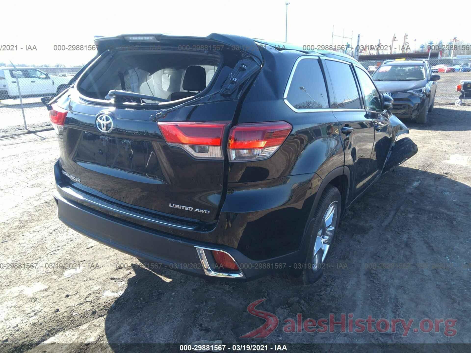 5TDDZRFH2KS741291 2019 TOYOTA HIGHLANDER