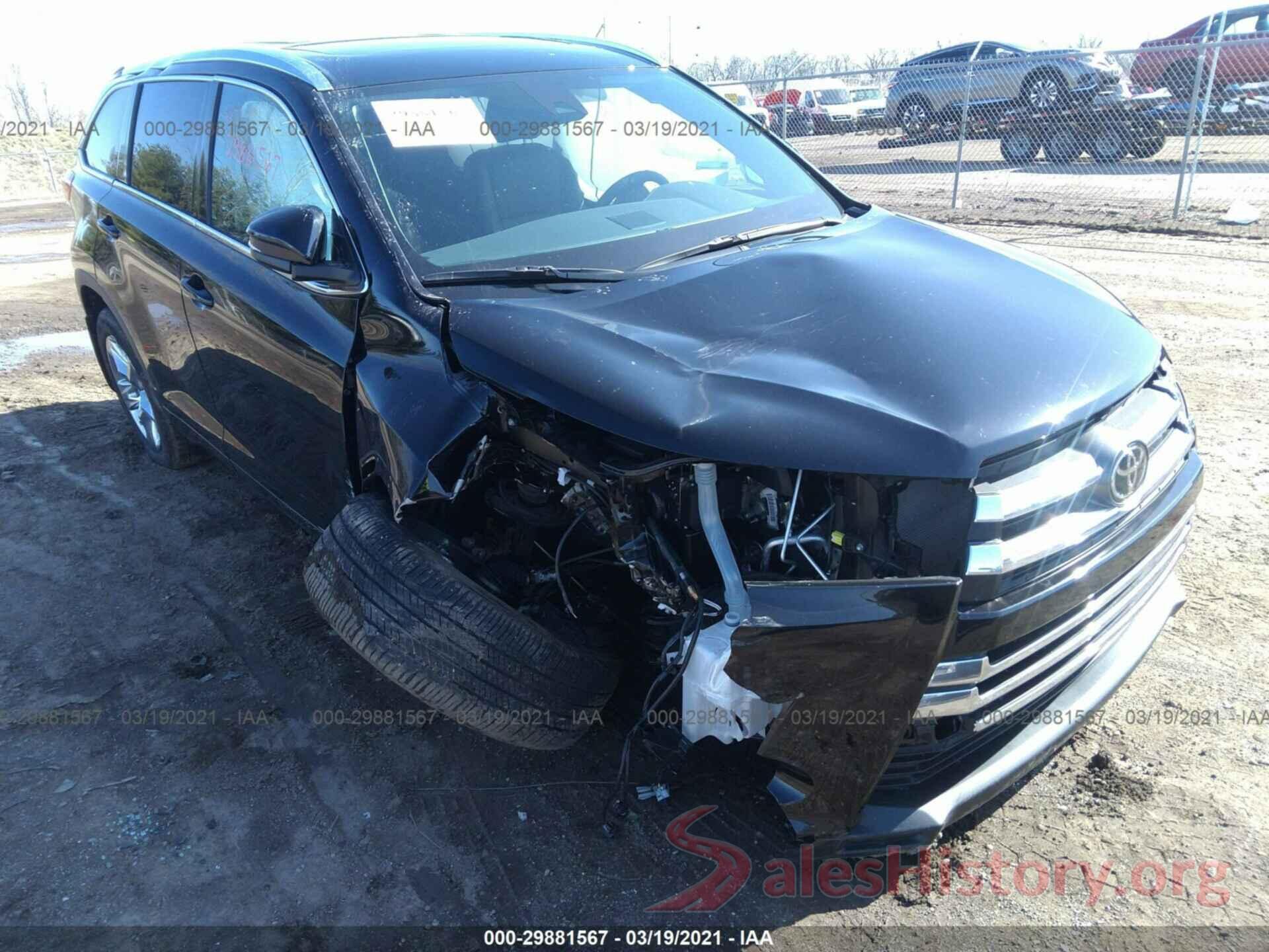 5TDDZRFH2KS741291 2019 TOYOTA HIGHLANDER