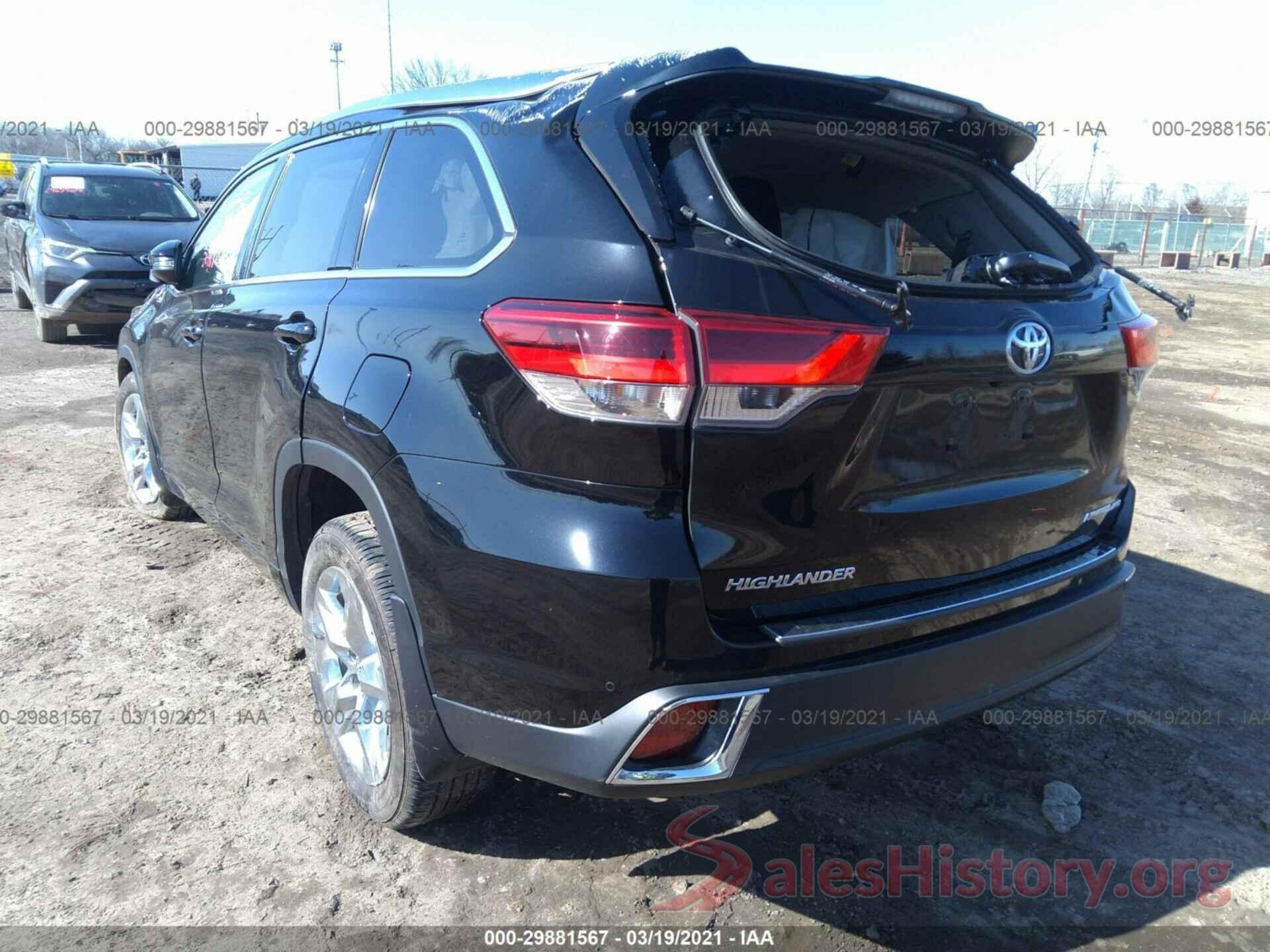 5TDDZRFH2KS741291 2019 TOYOTA HIGHLANDER