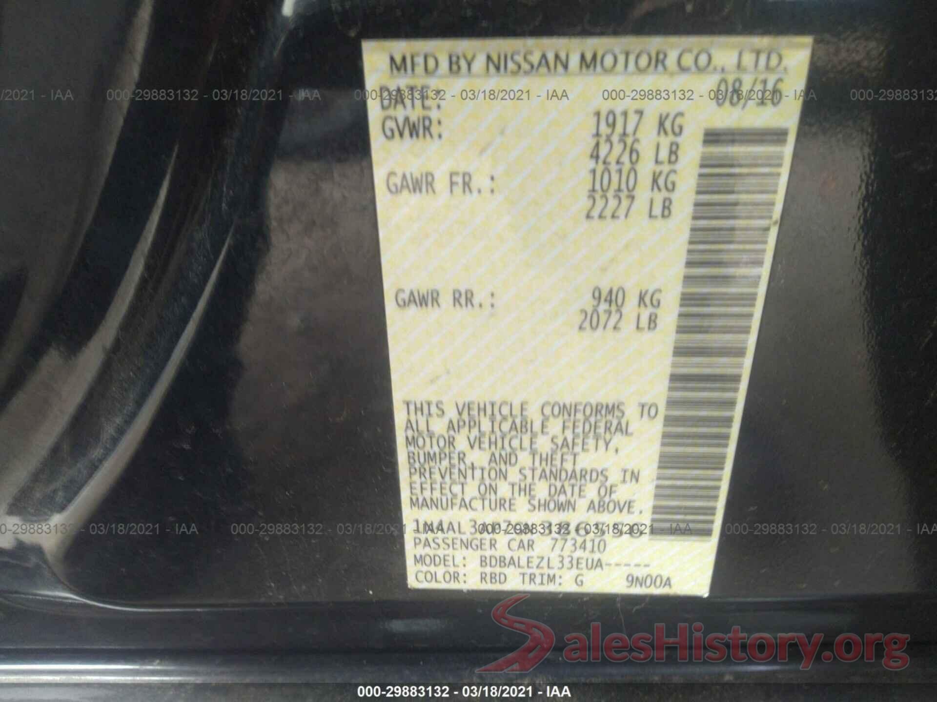 1N4AL3AP7GN386556 2016 NISSAN ALTIMA