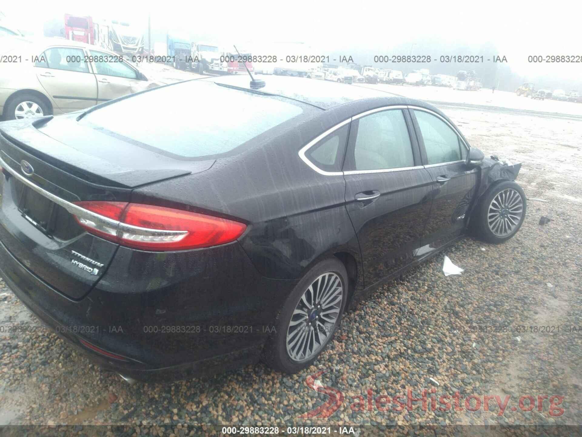 3FA6P0RU4JR141124 2018 FORD FUSION HYBRID