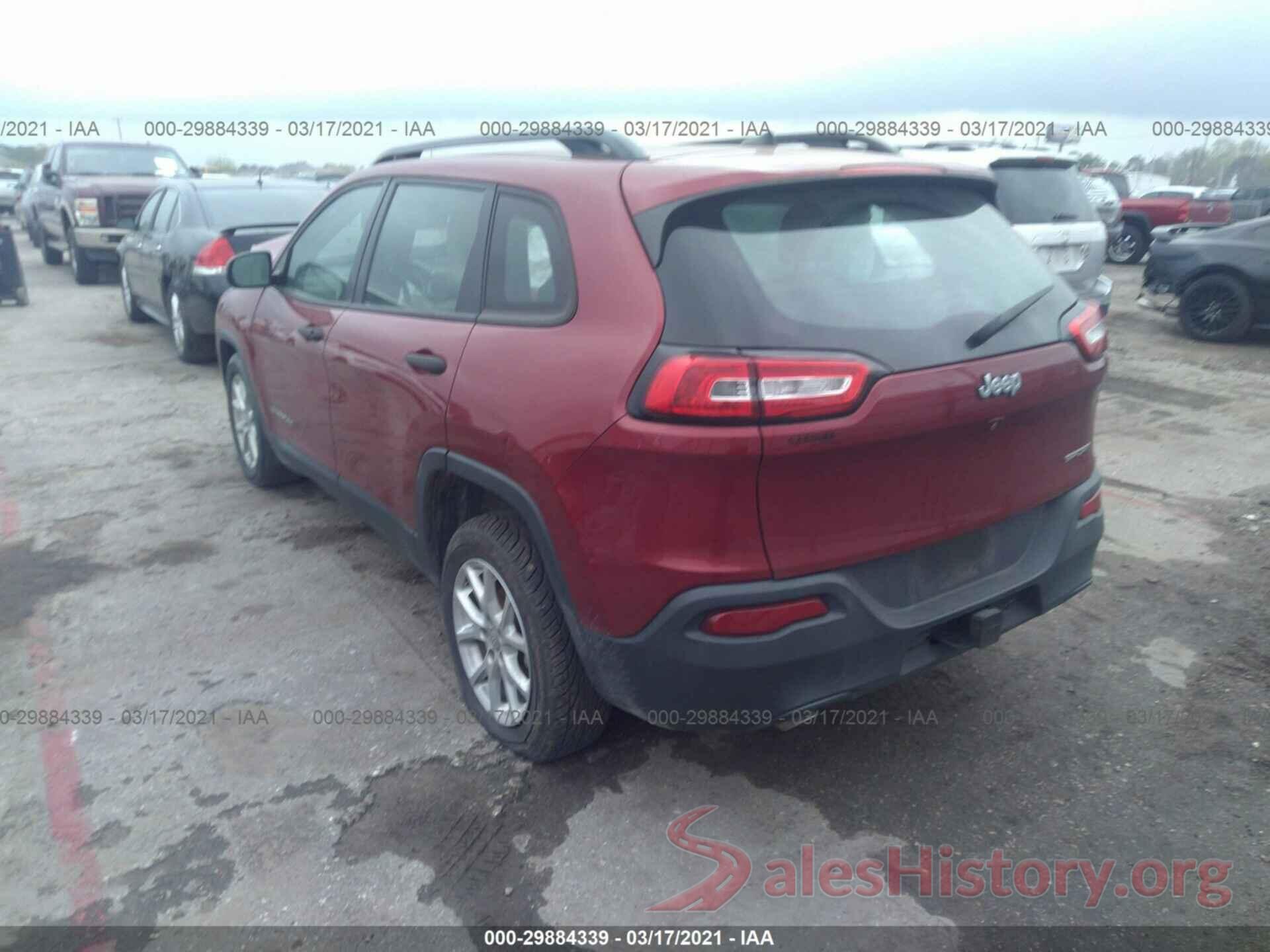 1C4PJLAB8GW126868 2016 JEEP CHEROKEE