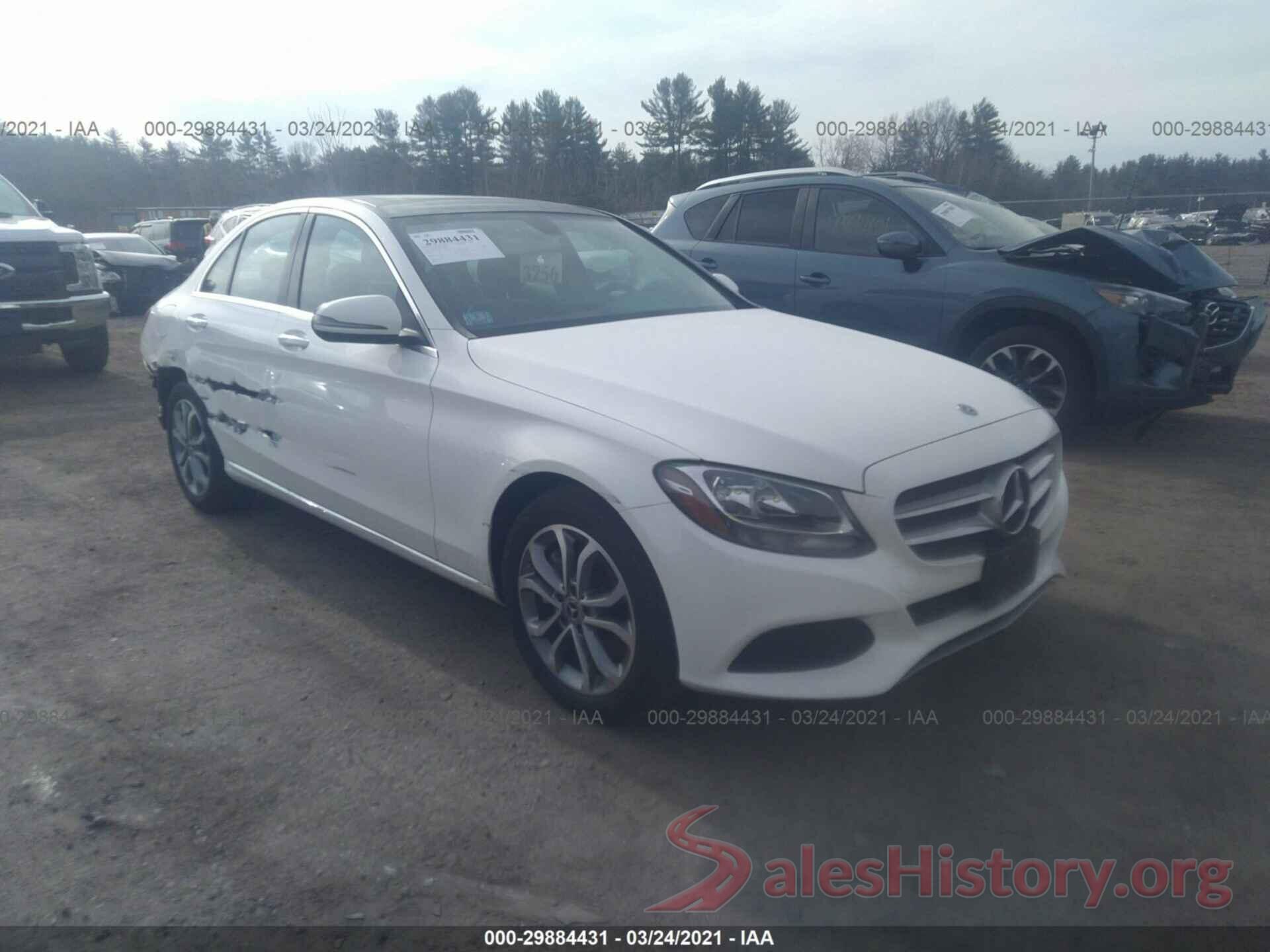 WDDWF4KB0JR347703 2018 MERCEDES-BENZ C-CLASS