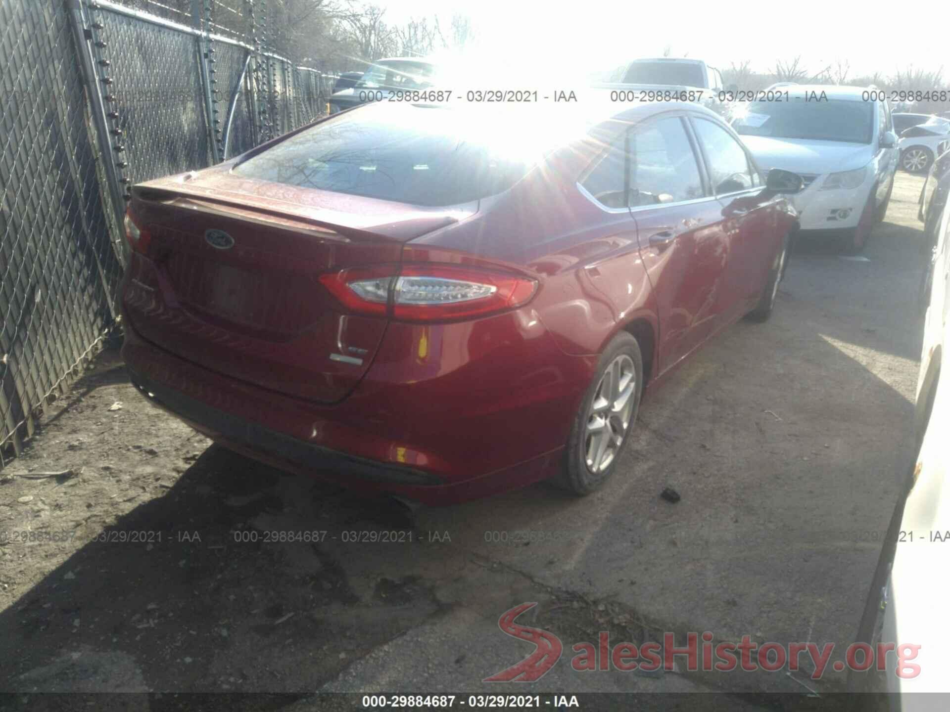 3FA6P0HD1GR310803 2016 FORD FUSION