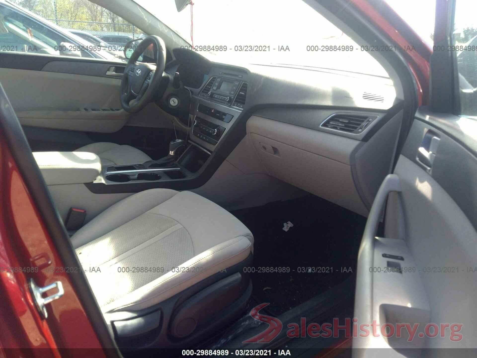 5NPE24AFXHH520120 2017 HYUNDAI SONATA