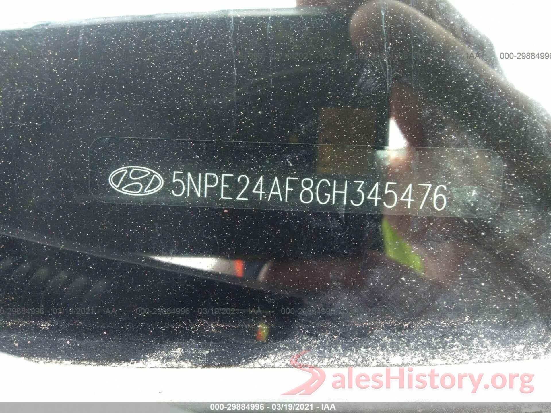 5NPE24AF8GH345476 2016 HYUNDAI SONATA