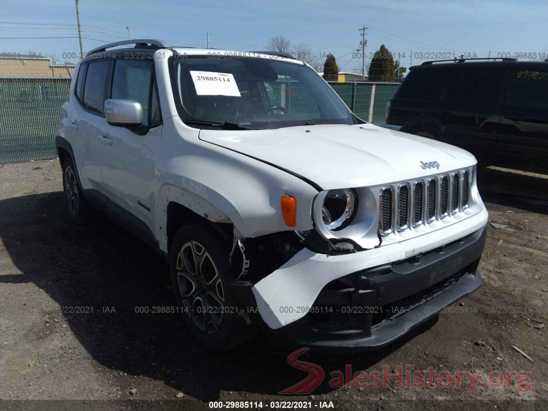 ZACCJADT5GPC65991 2016 JEEP RENEGADE