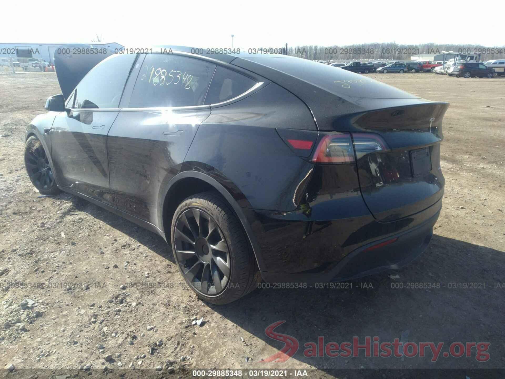 5YJYGDEE7MF102719 2021 TESLA MODEL Y