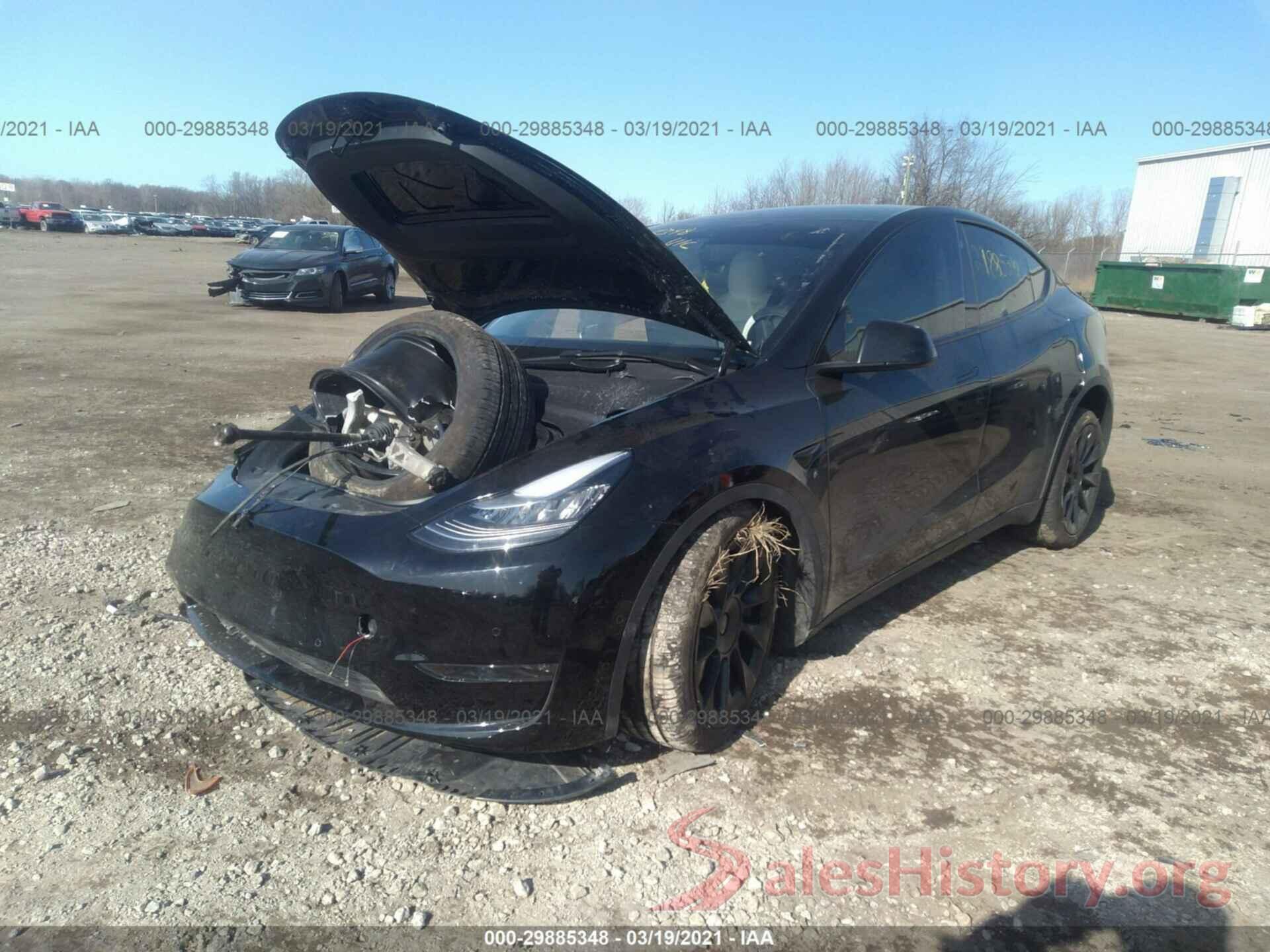 5YJYGDEE7MF102719 2021 TESLA MODEL Y