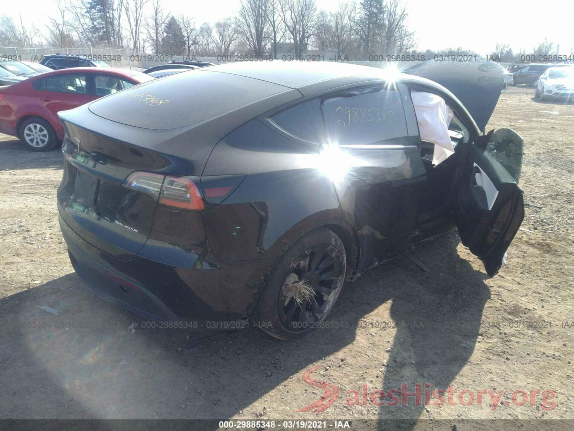 5YJYGDEE7MF102719 2021 TESLA MODEL Y