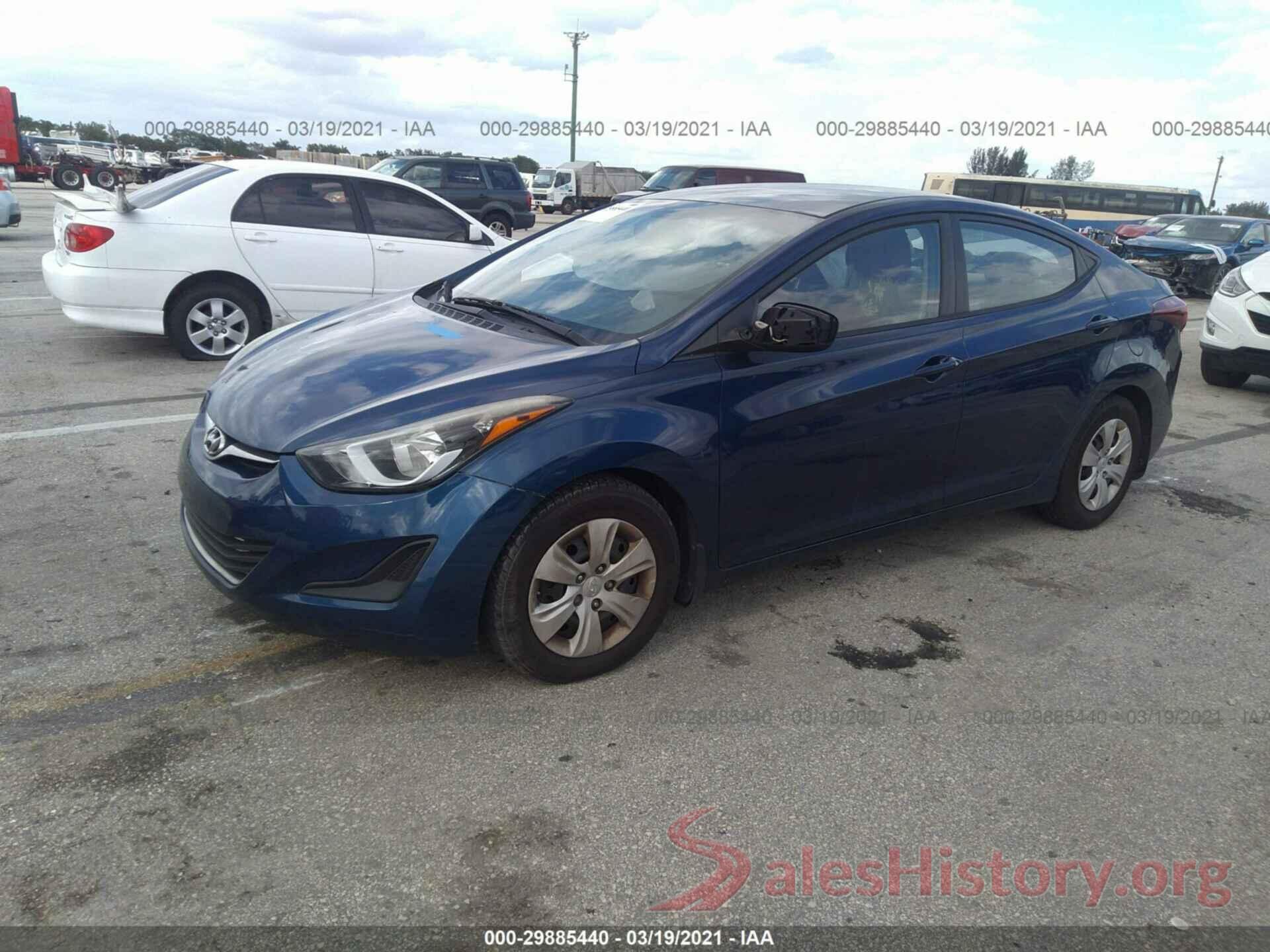 5NPDH4AE3GH714200 2016 HYUNDAI ELANTRA