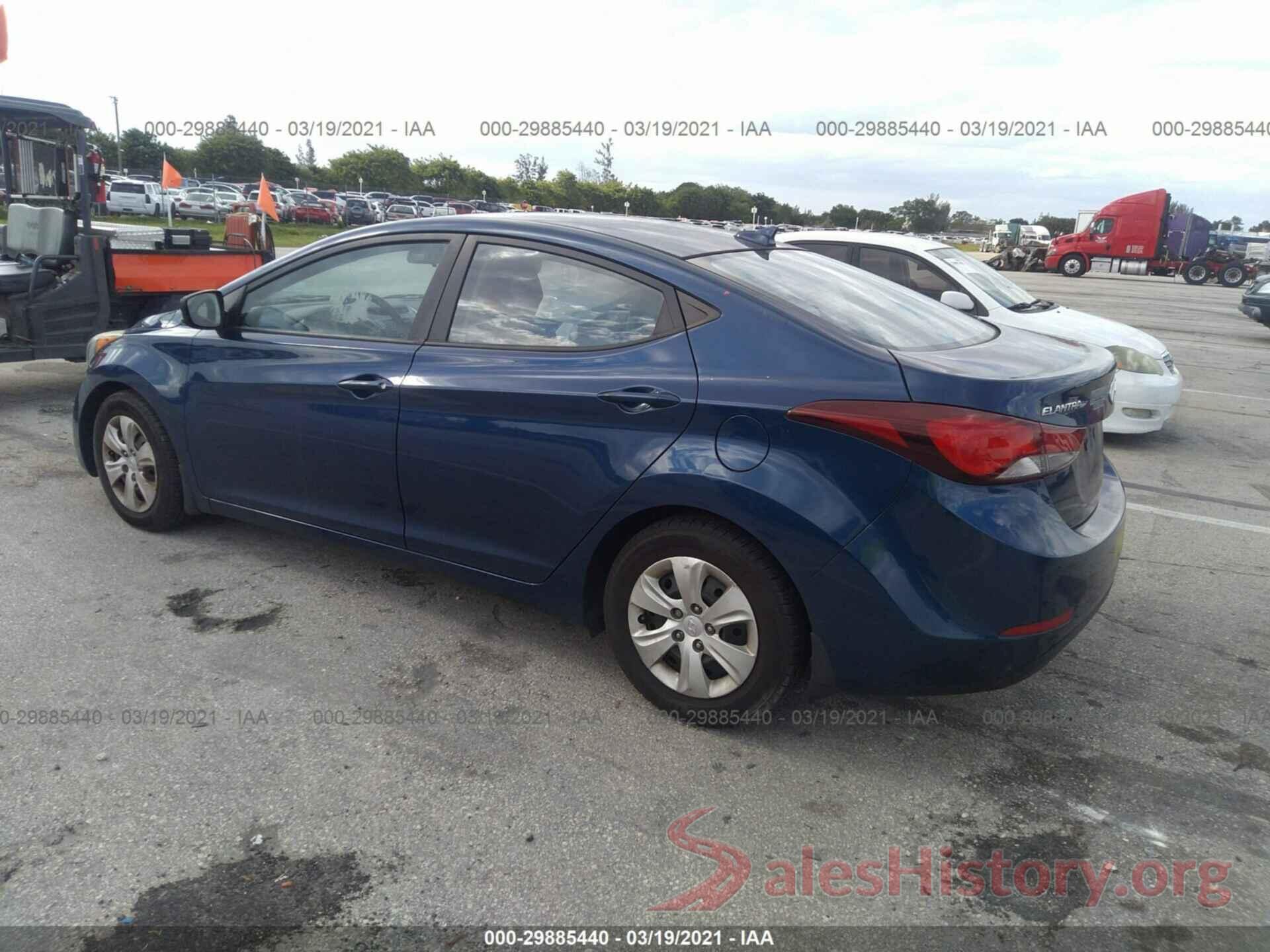 5NPDH4AE3GH714200 2016 HYUNDAI ELANTRA