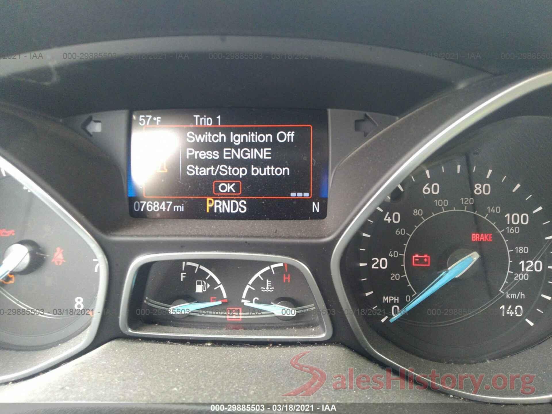 1FADP3N25HL343749 2017 FORD FOCUS