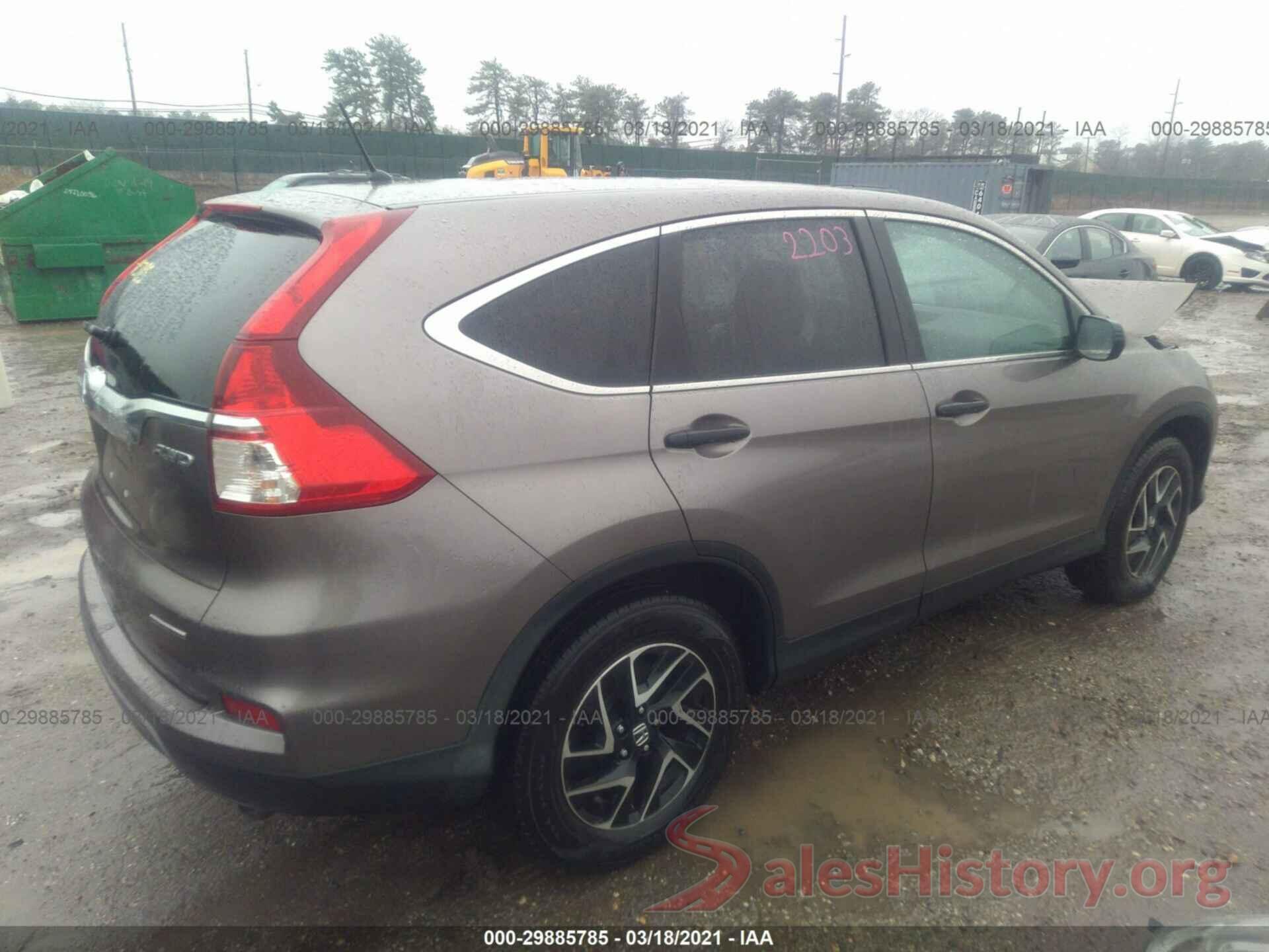 5J6RM4H45GL014862 2016 HONDA CR-V