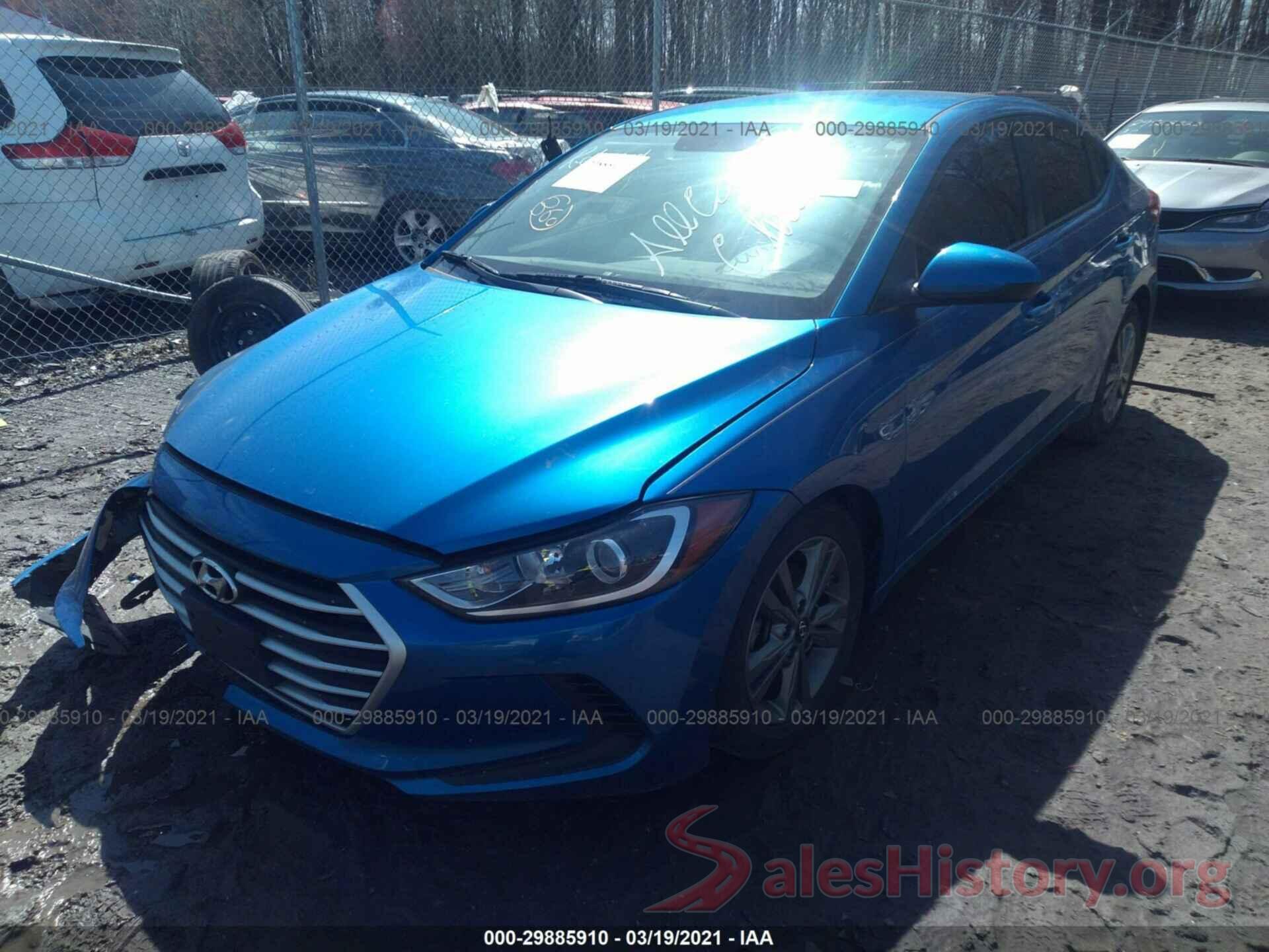 5NPD84LFXHH184394 2017 HYUNDAI ELANTRA