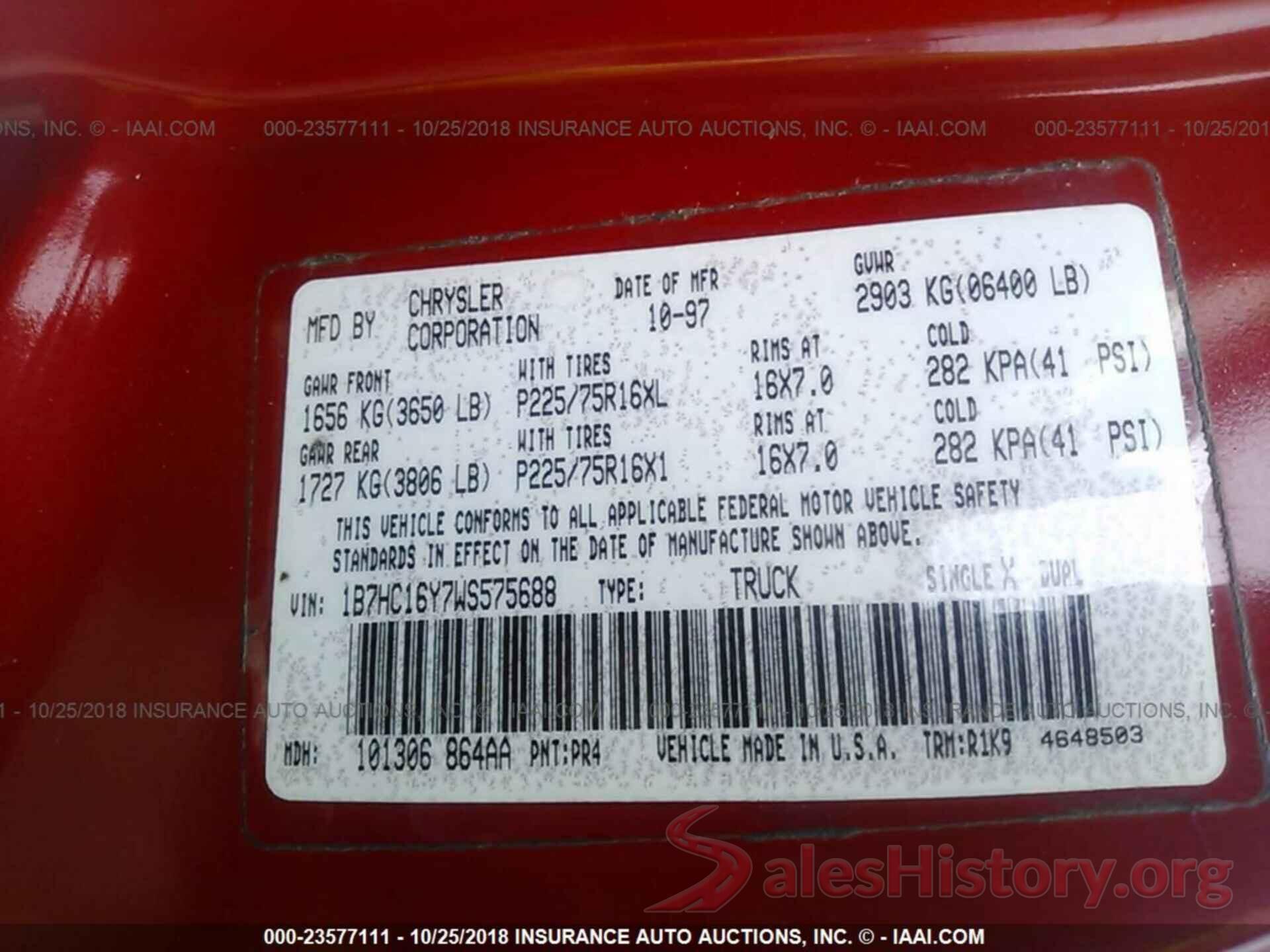 3TMCZ5AN7LM351077 1998 DODGE RAM 1500