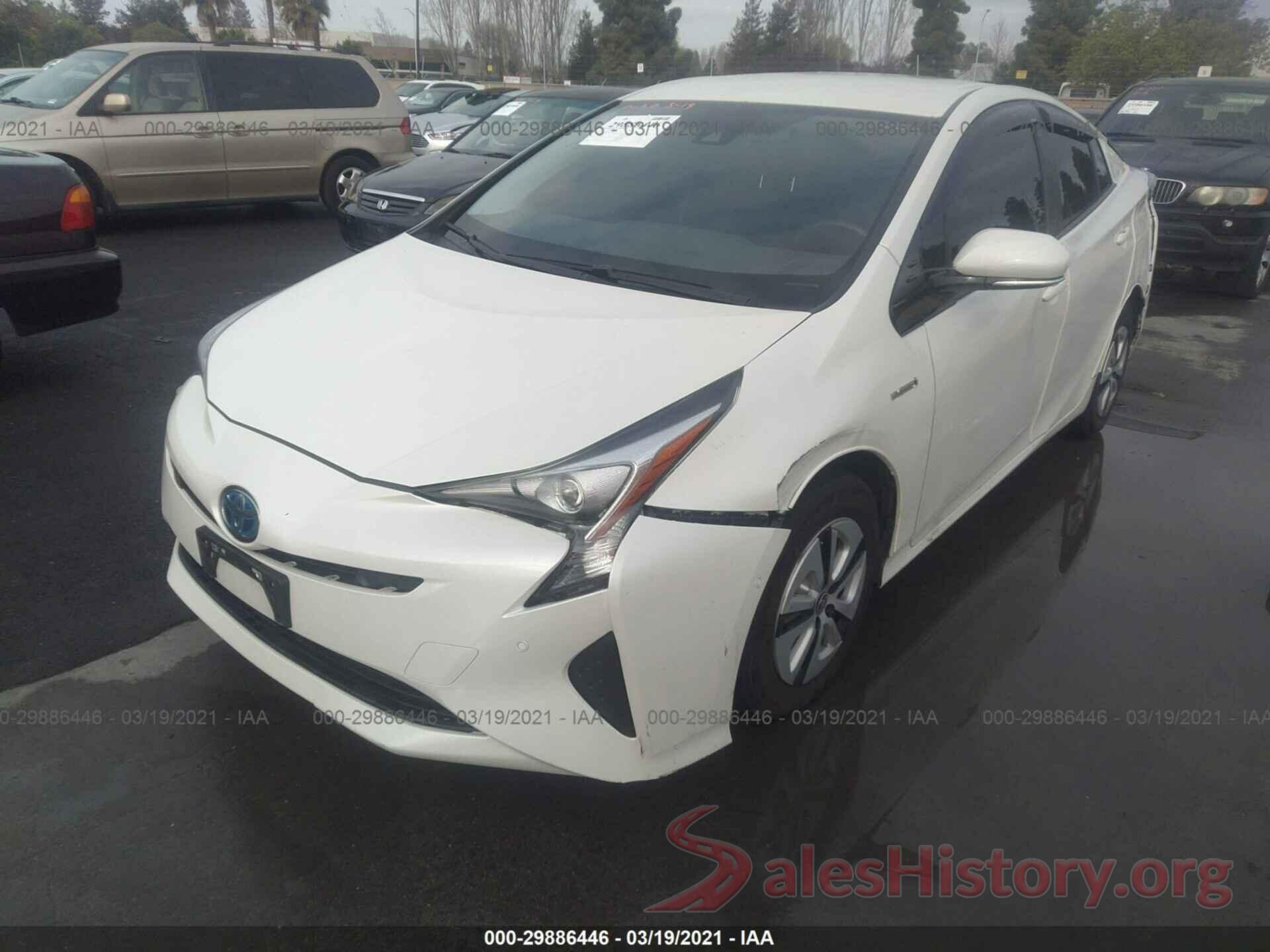 JTDKARFU0J3548133 2018 TOYOTA PRIUS