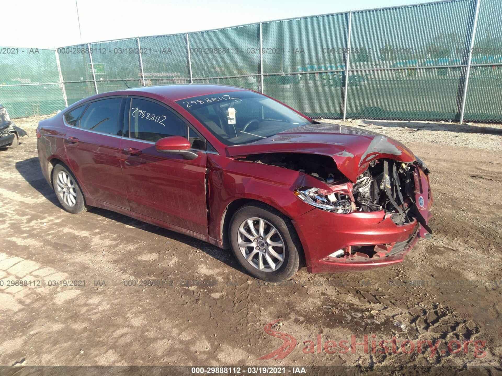 3FA6P0HD7HR108467 2017 FORD FUSION